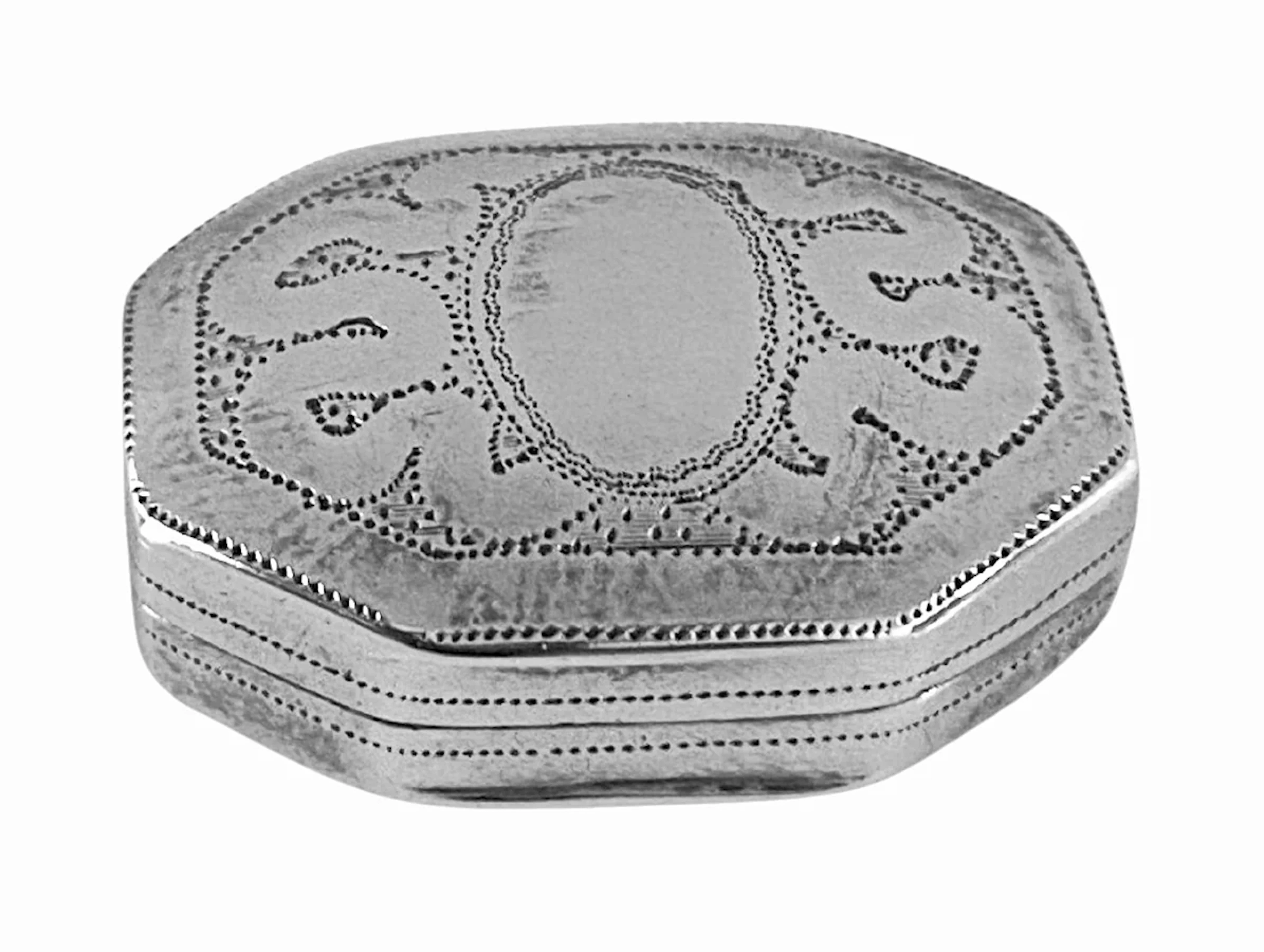 Georgian Silver Vinaigrette very small in size Joseph Willmore Birmingham 1814