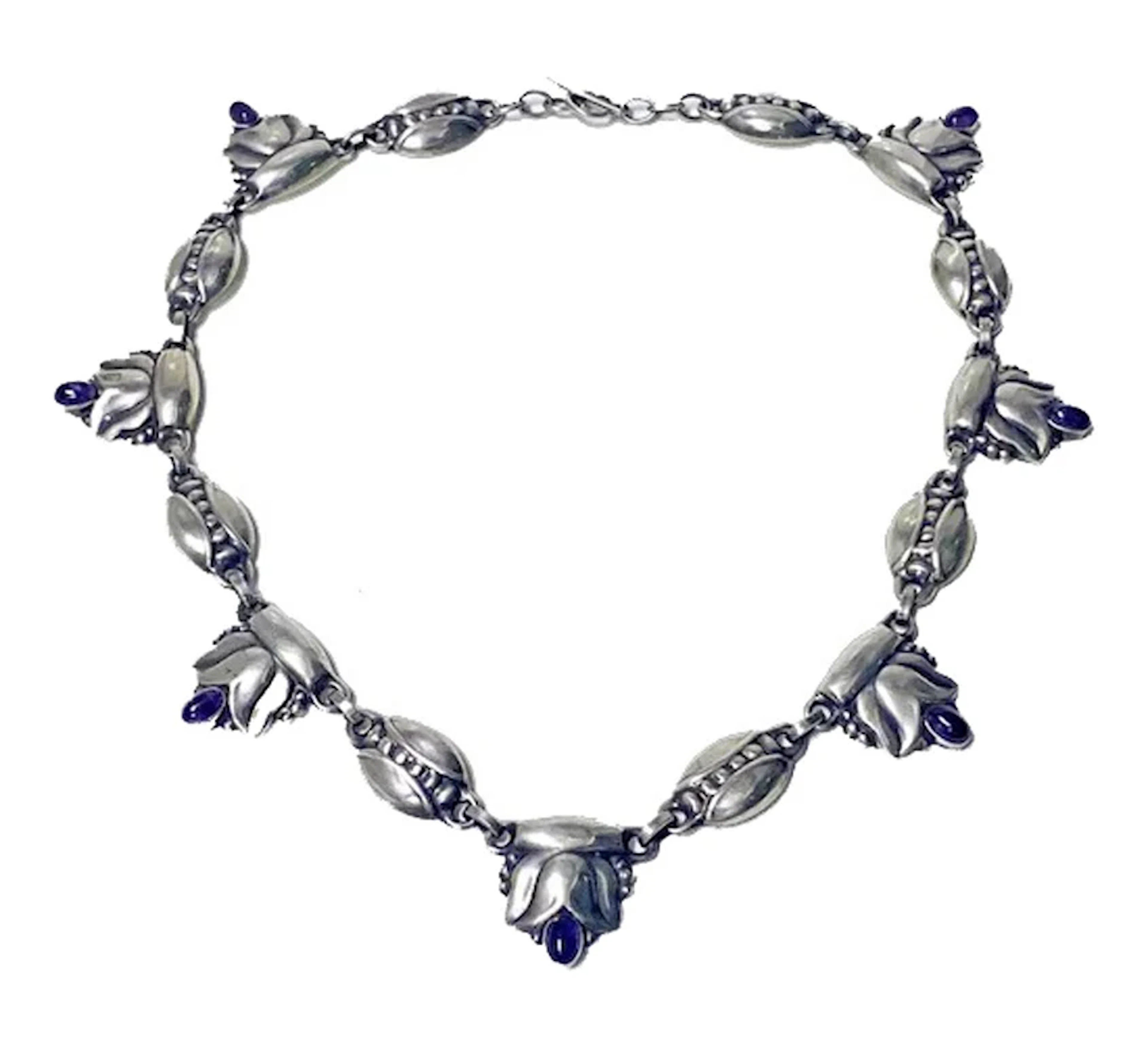 Georg Jensen Sterling Amethyst Necklace, circa 1935