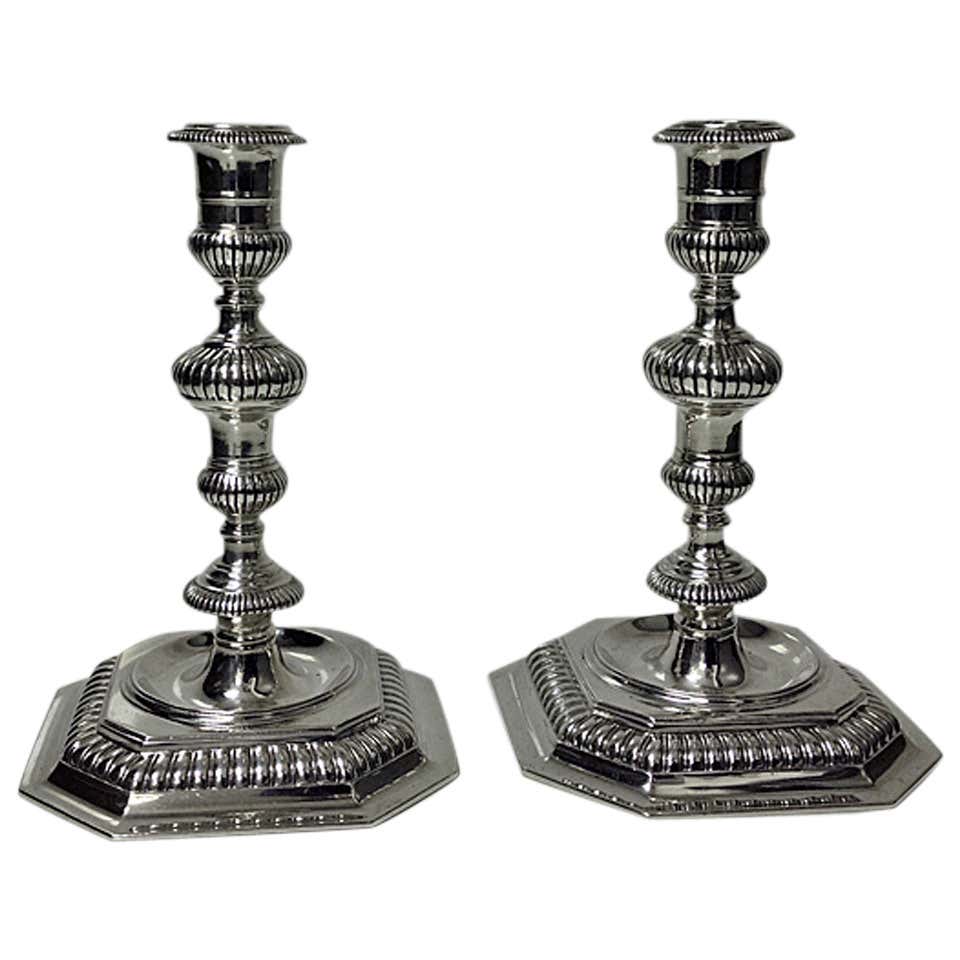 Carrington Silver Candlesticks London 1963