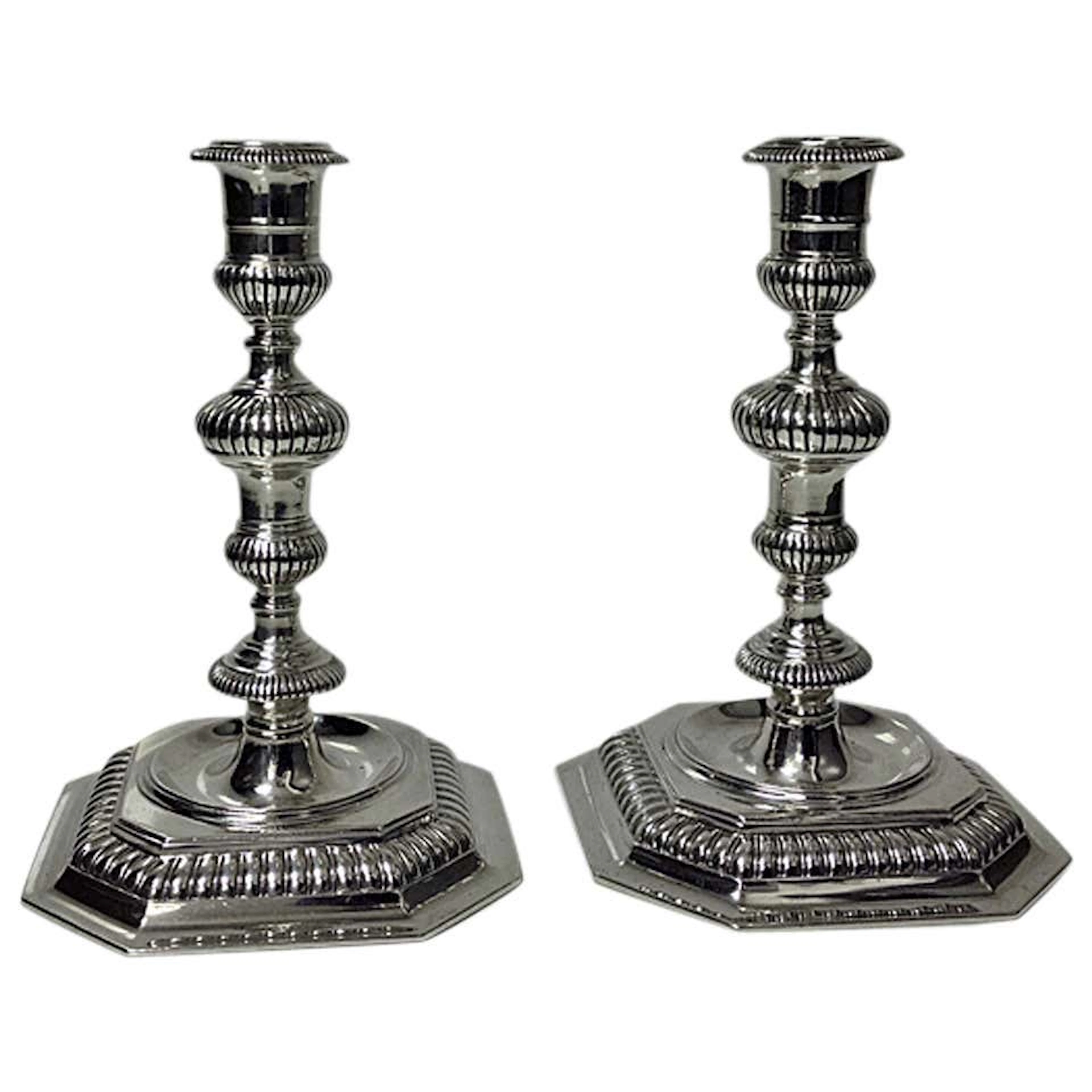Carrington Silver Candlesticks London 1963