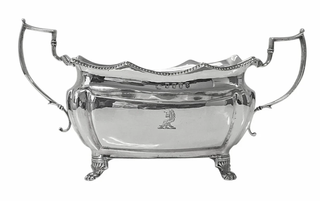 Antique Irish Georgian Sterling Silver Bowl Dublin 1814, Richard Sawyer.