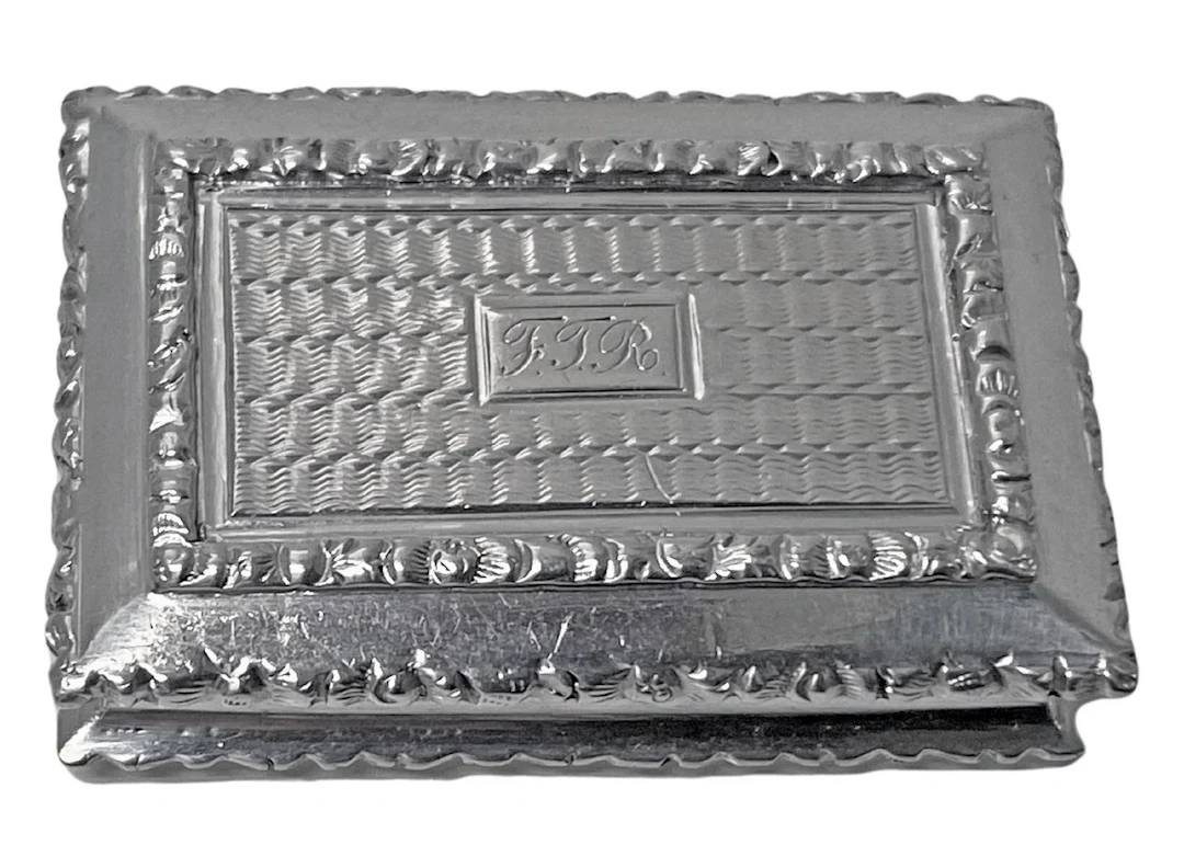 Antique English Silver Vinaigrette Birmingham 1834 G. Wheeler.