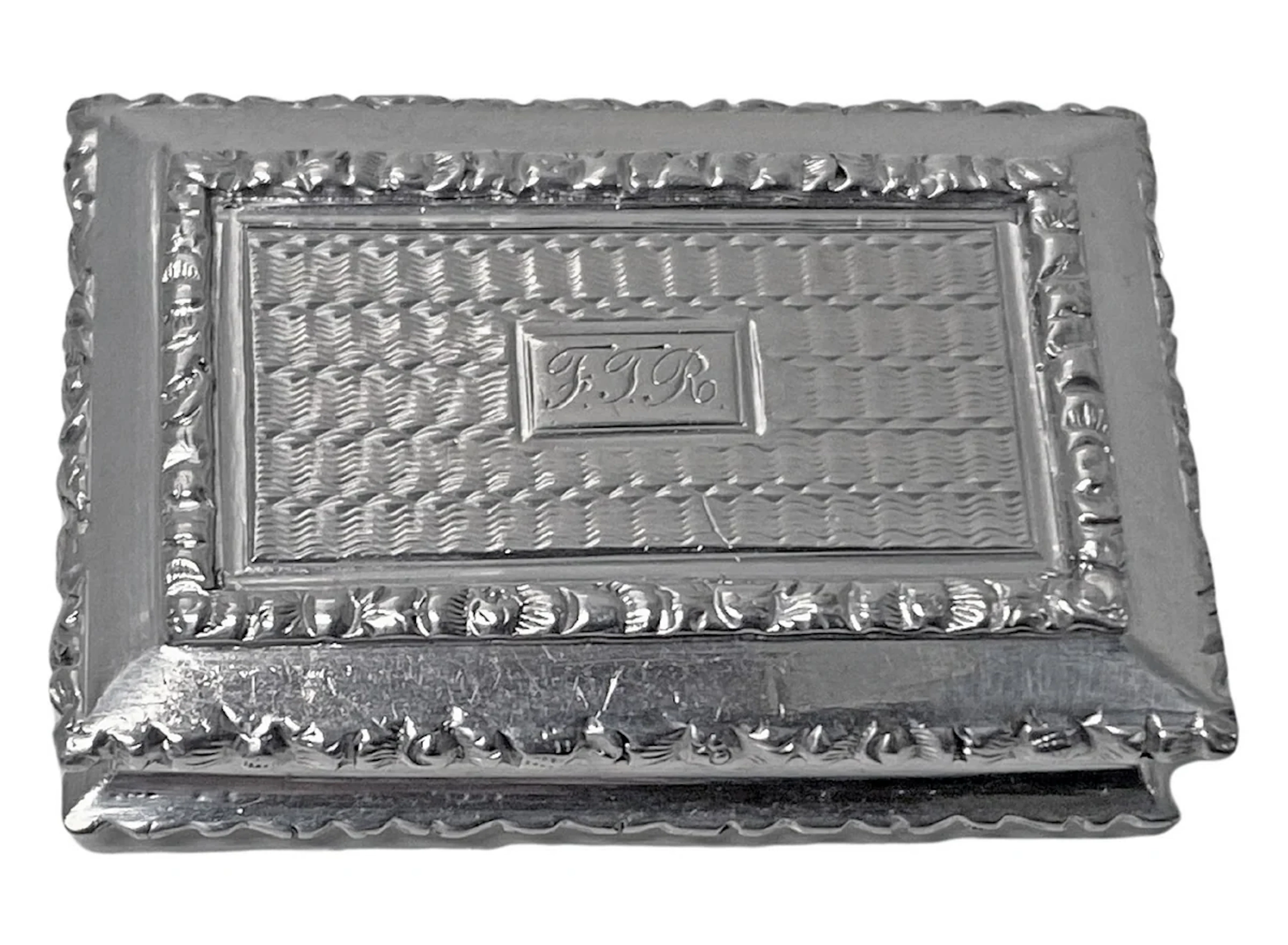 Antique English Silver Vinaigrette Birmingham 1834 G. Wheeler.