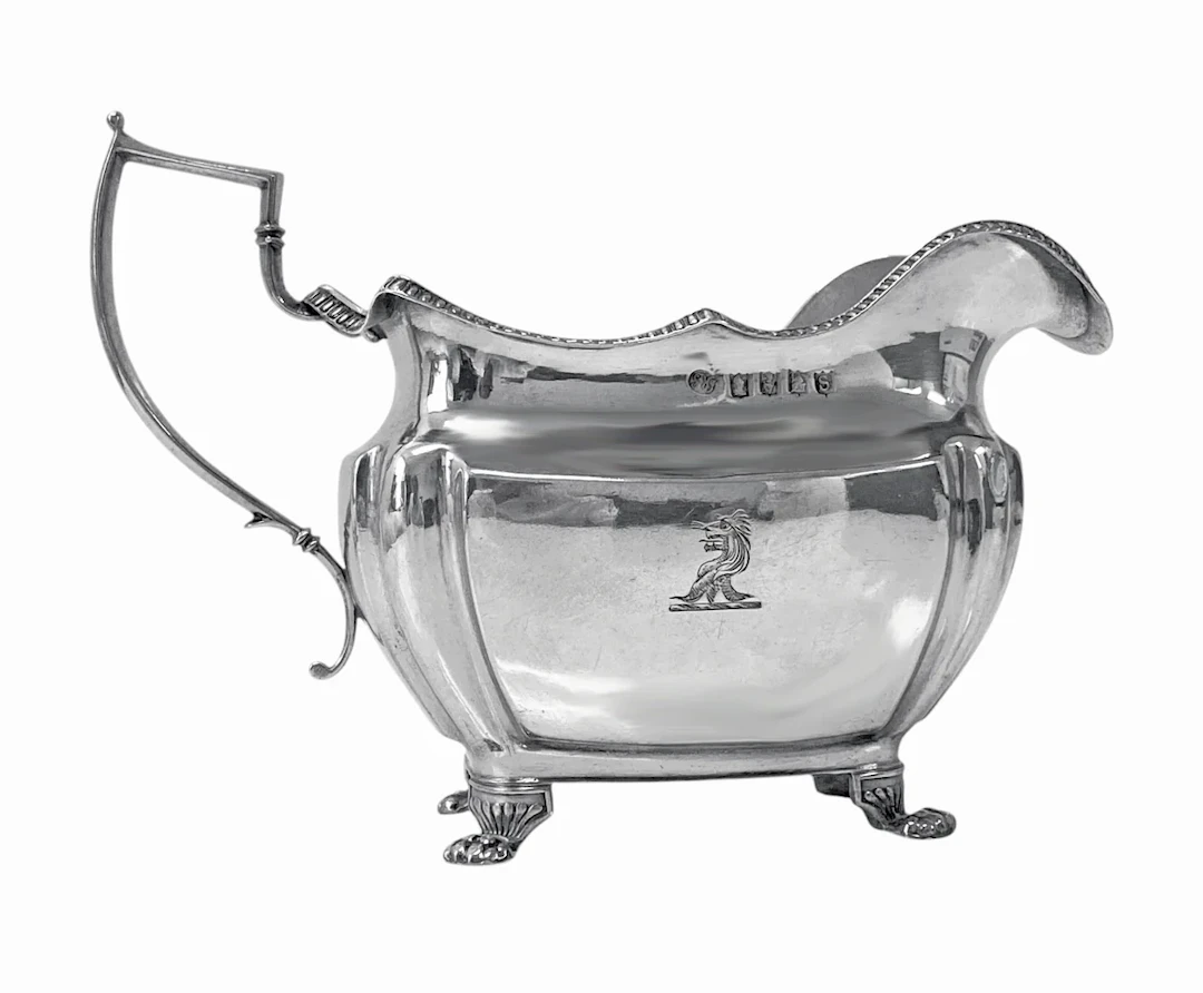 Antique Irish Georgian Sterling Silver Jug, Dublin 1814, Richard Sawyer.