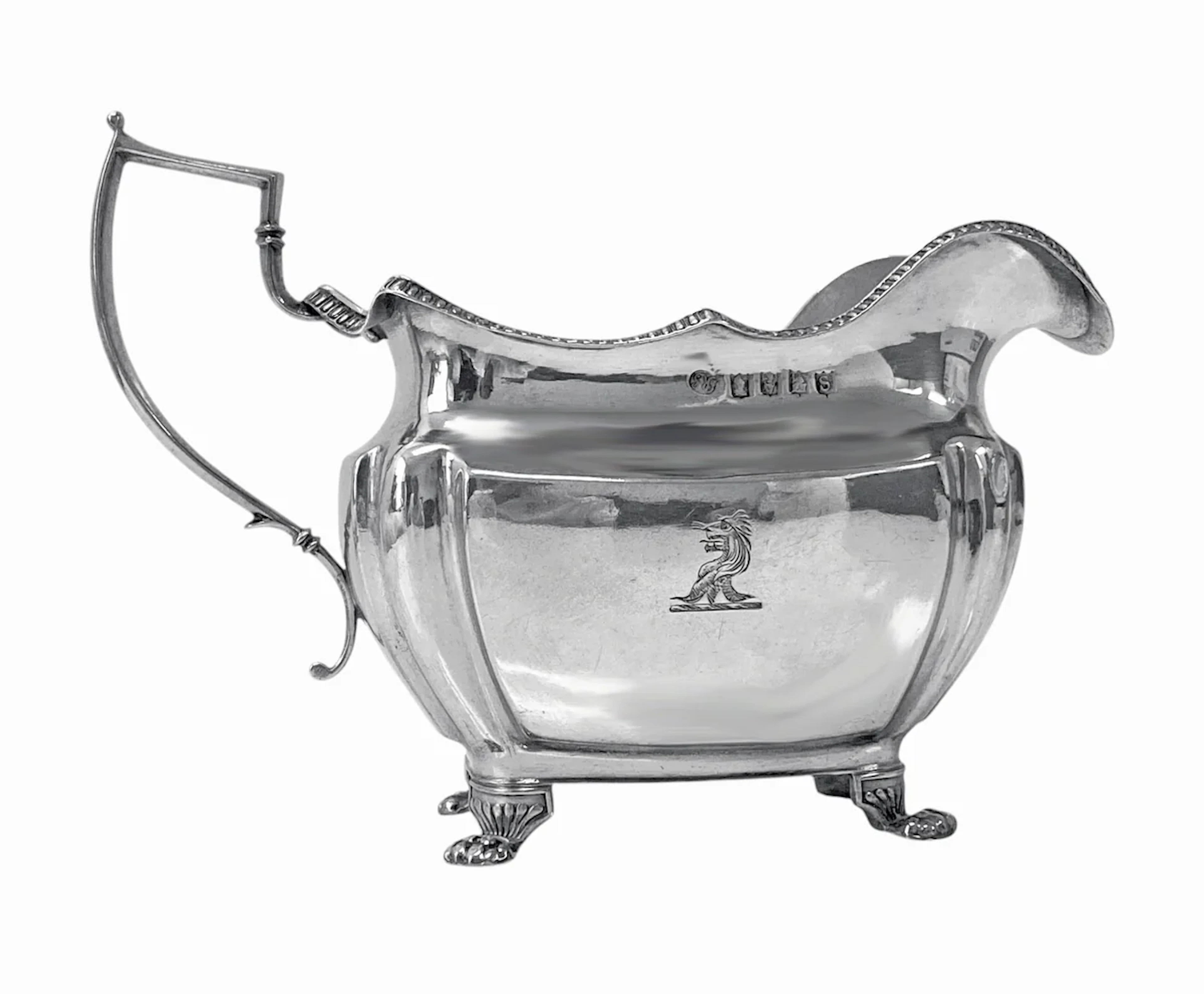 Antique Irish Georgian Sterling Silver Jug, Dublin 1814, Richard Sawyer.