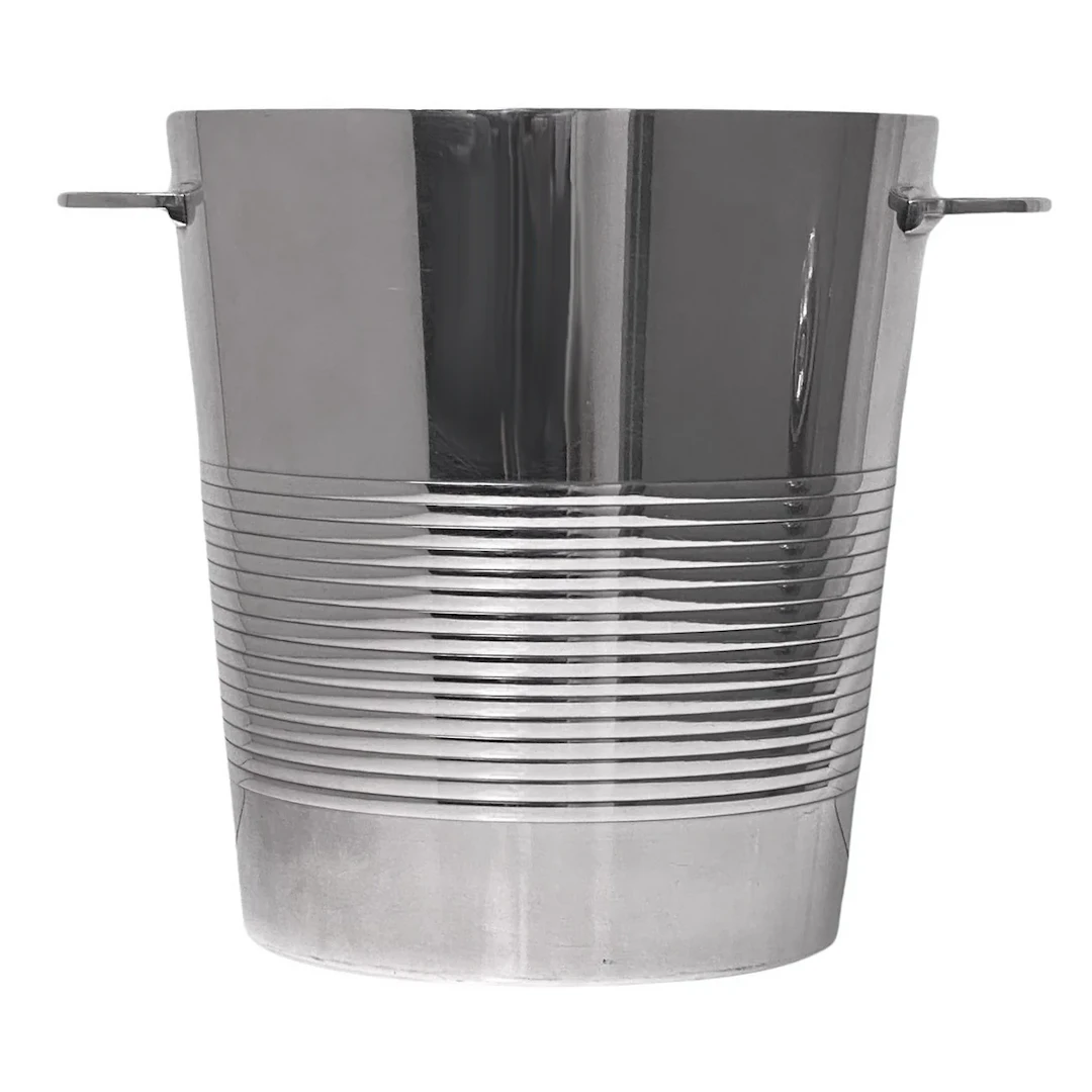 Christofle Art Deco Luc Lanel design Champagne Wine Bucket Cooler, C.1950