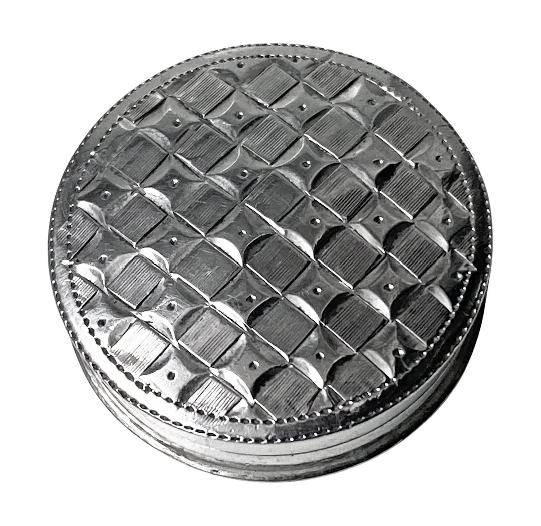 Georgian Silver Patch Pill Box Birmingham 1802 Samuel Pemberton