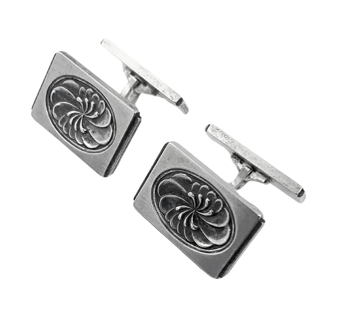Georg Jensen Sterling Silver Cufflinks Denmark design 59A