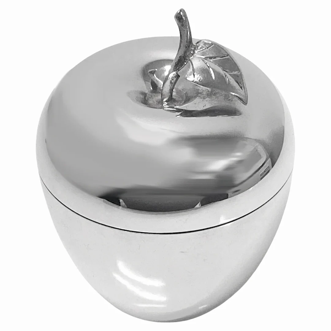Tiffany & Co Sterling Apple covered container jar box