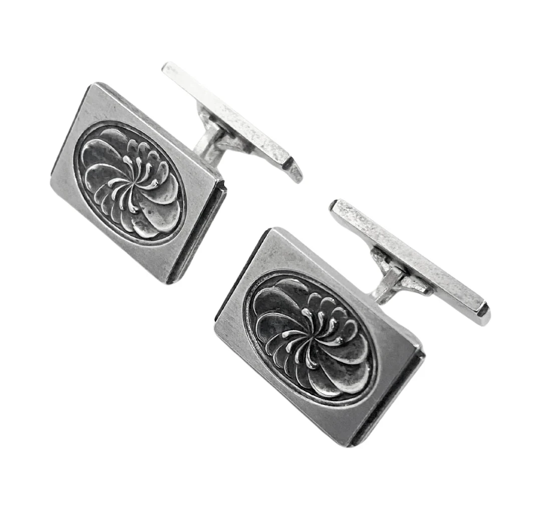 Georg Jensen Sterling Silver Cufflinks Denmark design 59A