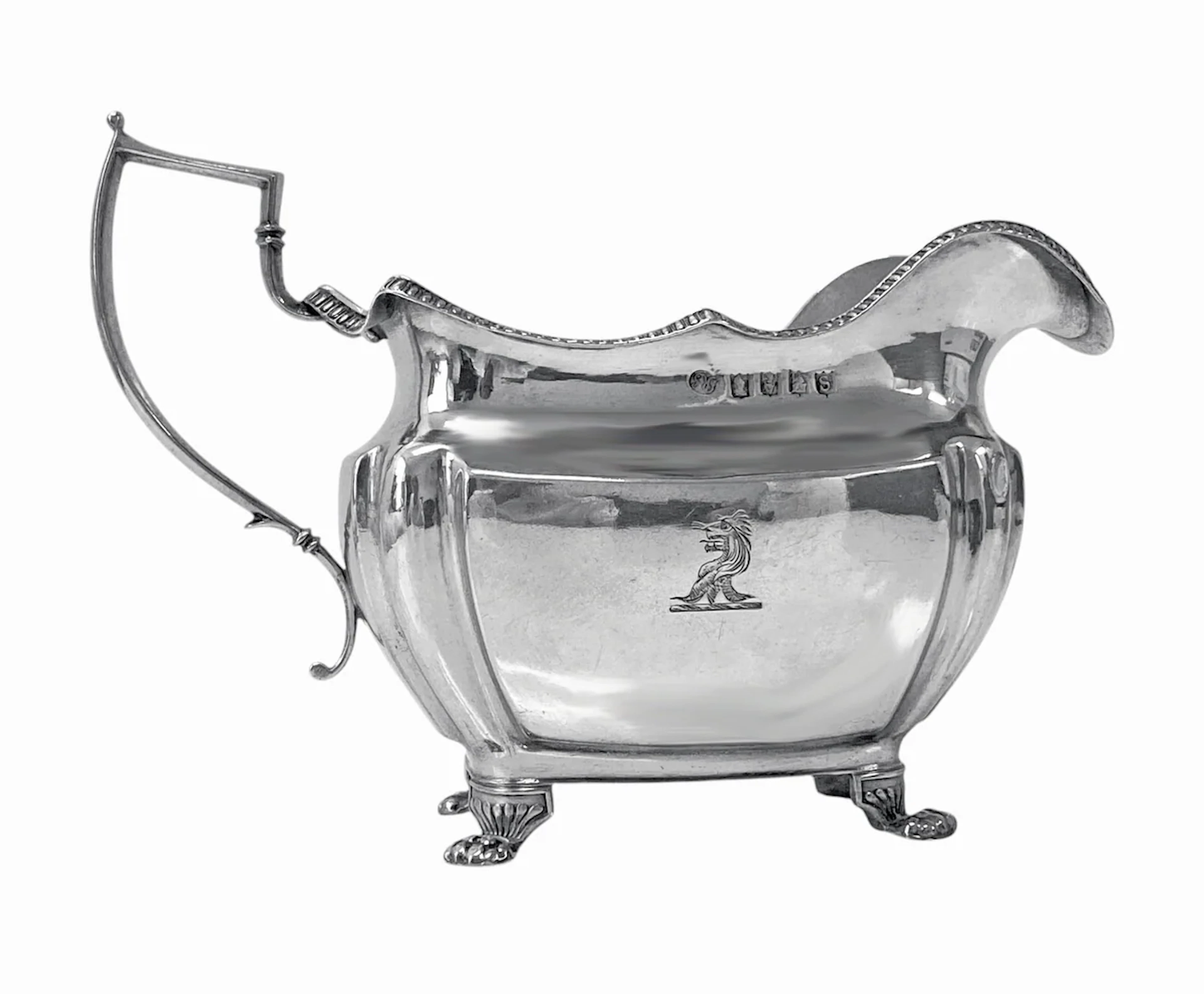 Antique Irish Georgian Sterling Silver Jug, Dublin 1814, Richard Sawyer.
