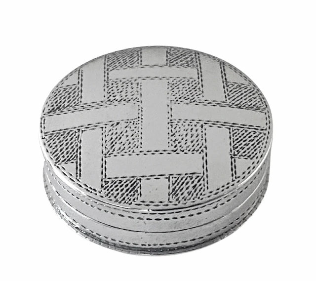 Georgian Silver patch or pill Box Birmingham 1803 Samuel Pemberton