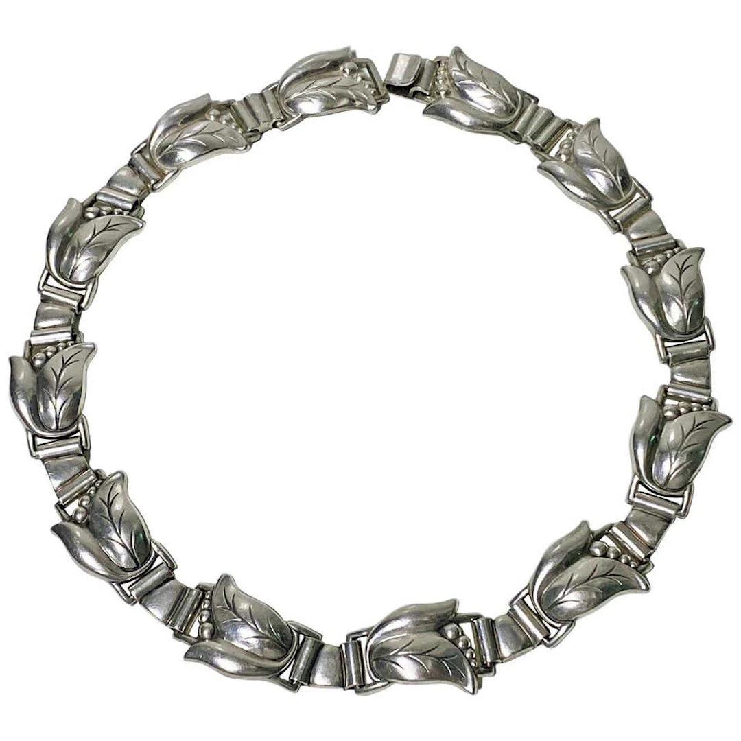 Georg Jensen Sterling Silver Necklace C.1940