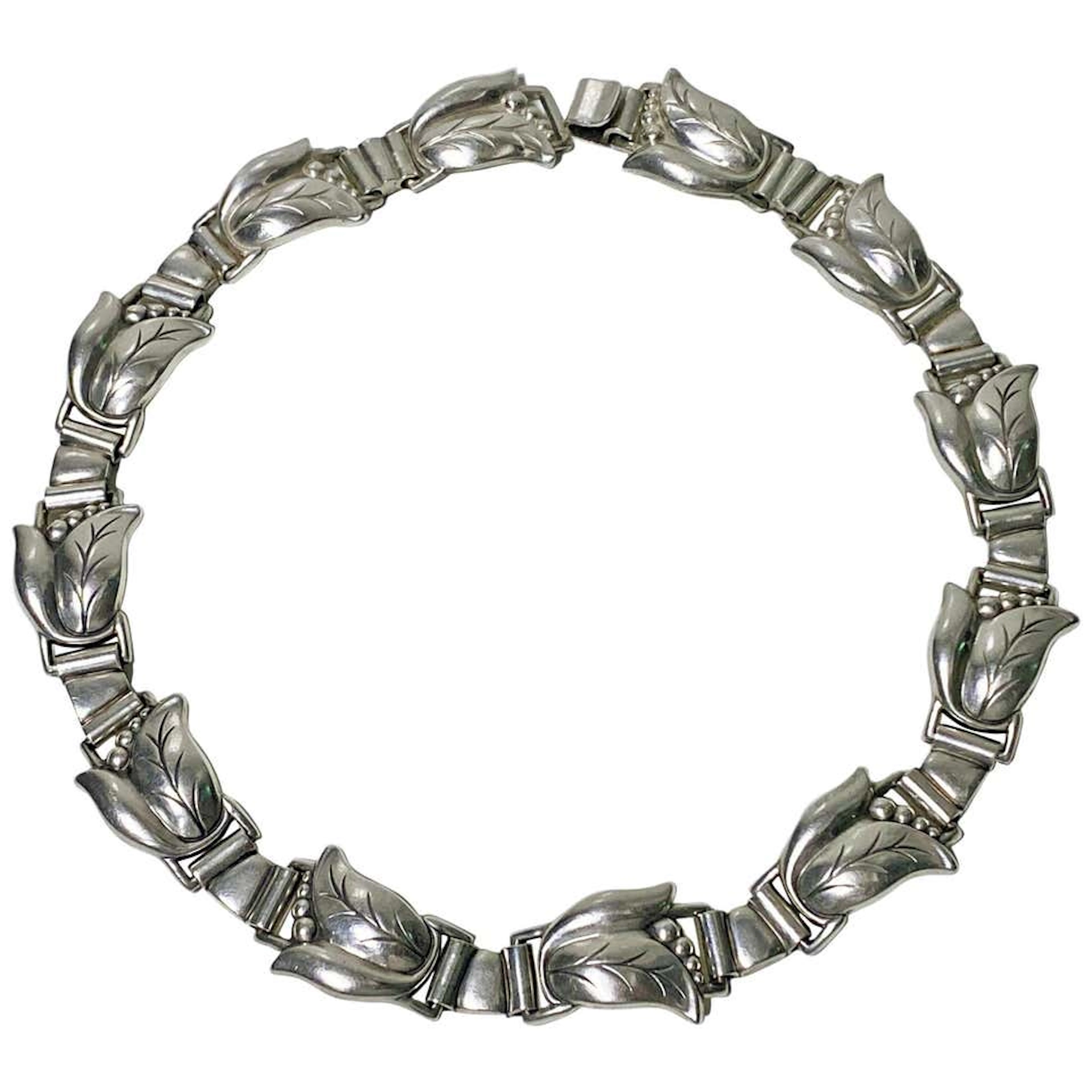 Georg Jensen Sterling Silver Necklace C.1940