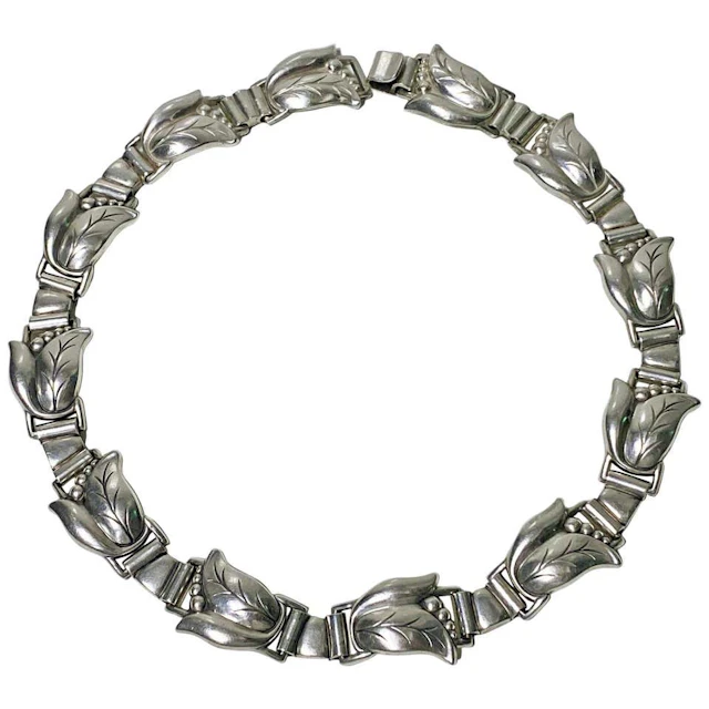 Georg Jensen Sterling Silver Necklace C.1940