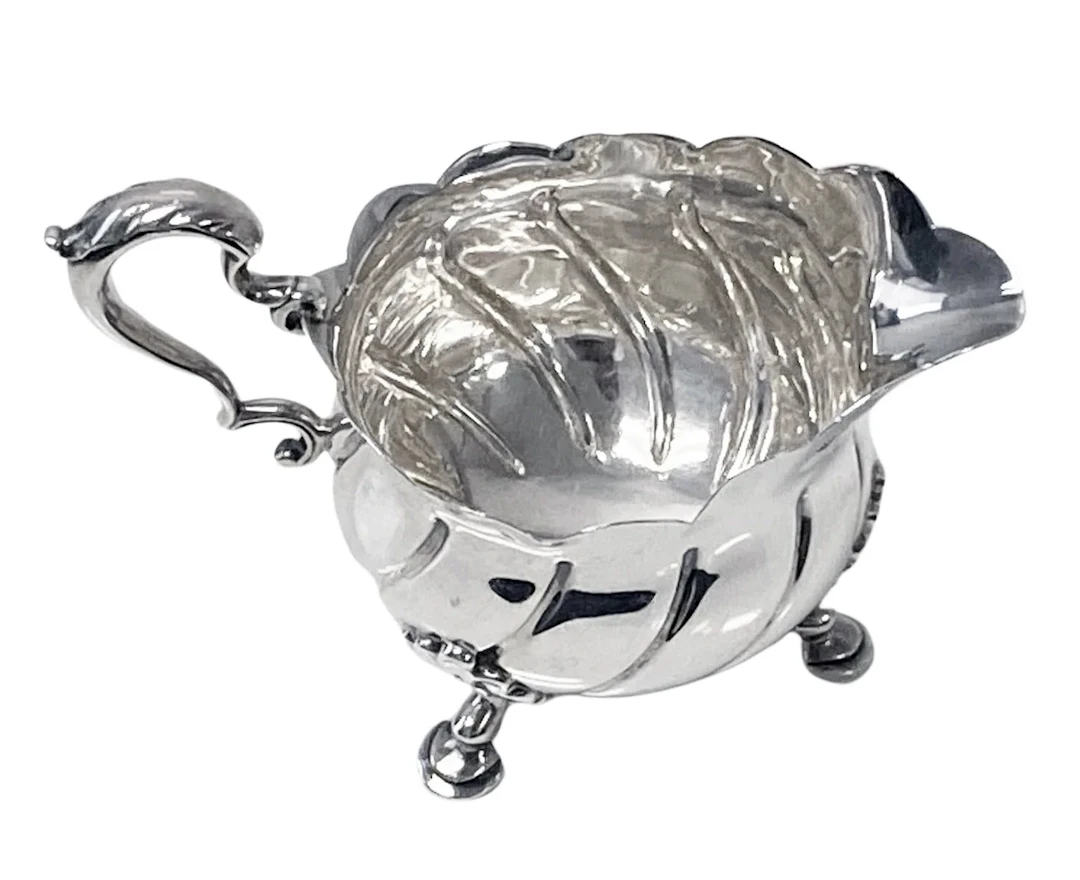 Antique Silver Cream Jug London 1899 Barnard Silversmiths