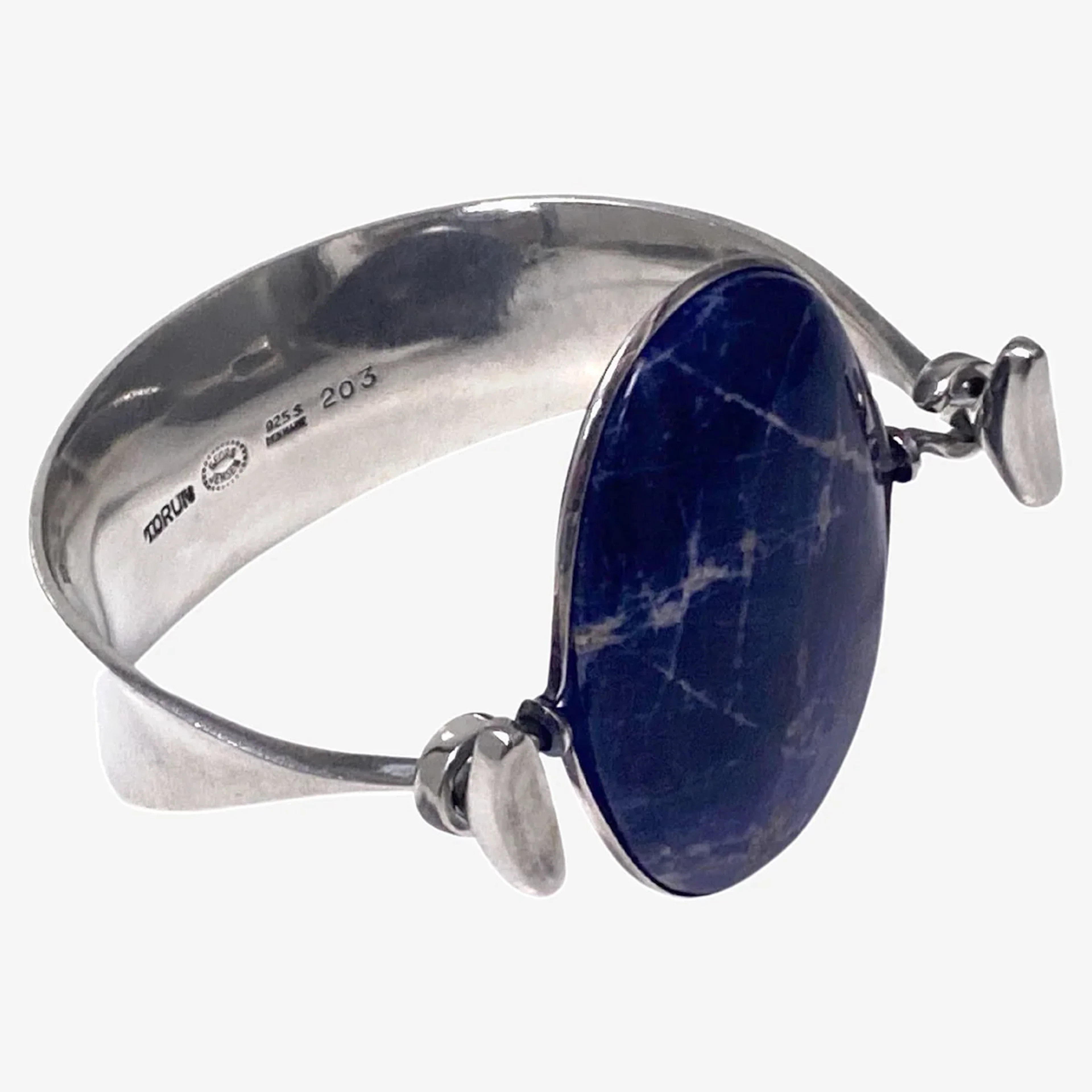 Georg Jensen Vivianna Torun Sodalite Bangle No 203 Circa 1969