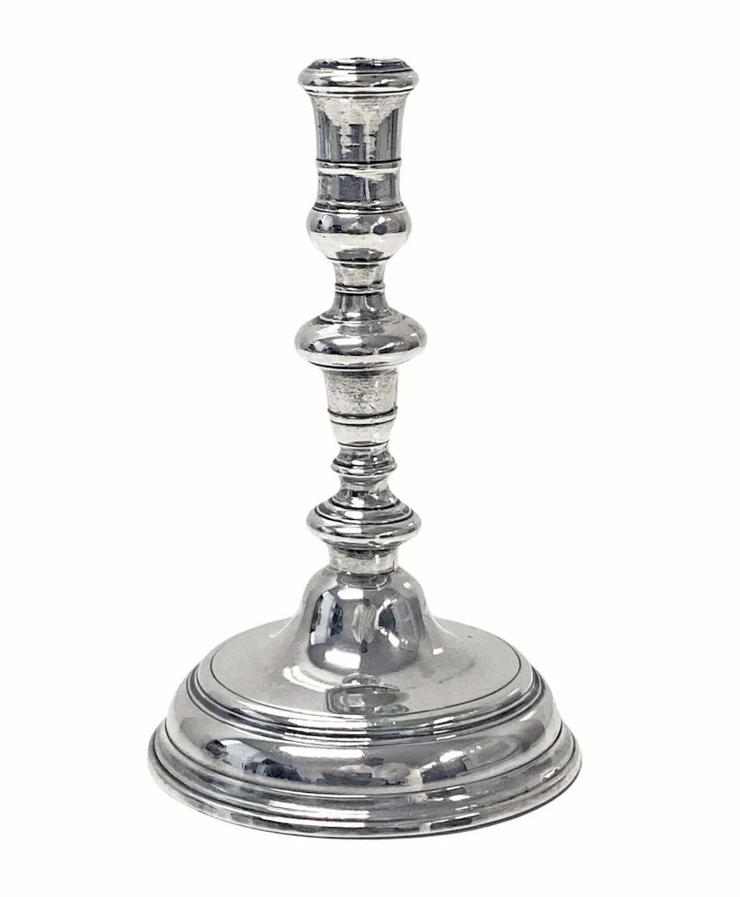 Queen Anne silver taperstick London 1704 Richard Syngin (Syng)