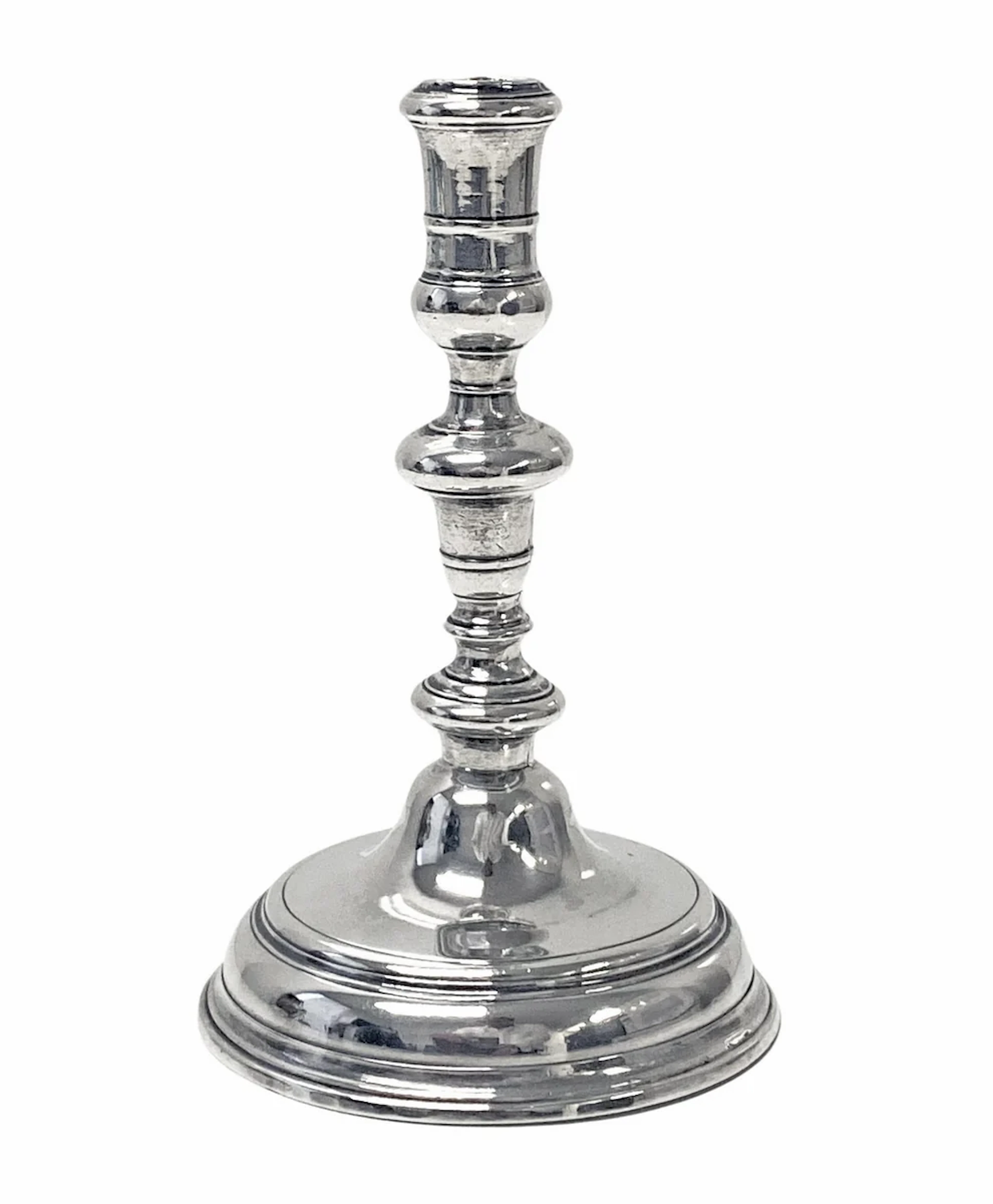 Queen Anne silver taperstick London 1704 Richard Syngin (Syng)