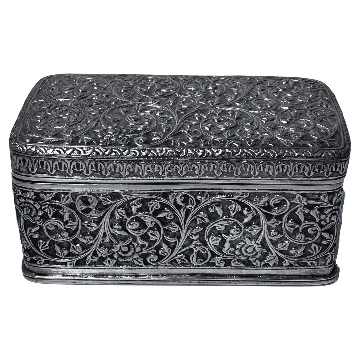 Large Kutch Silver Box India C.1880