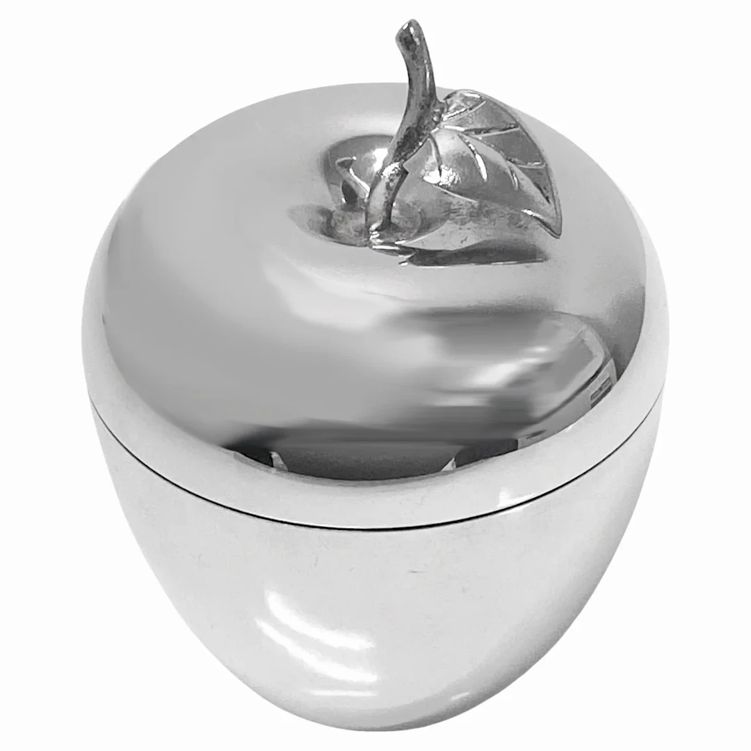 Tiffany & Co Sterling Apple covered container jar box