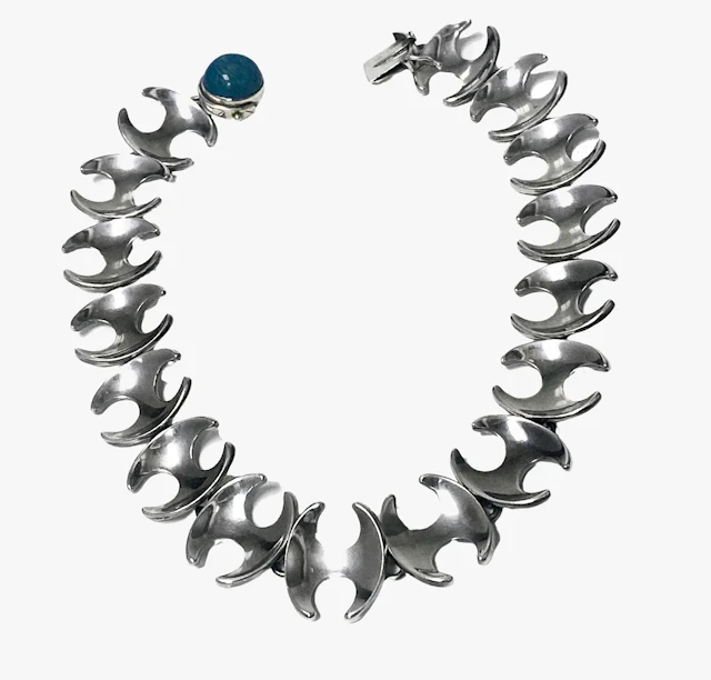 Georg Jensen Henning Koppel Amazonite Necklace 1950's
