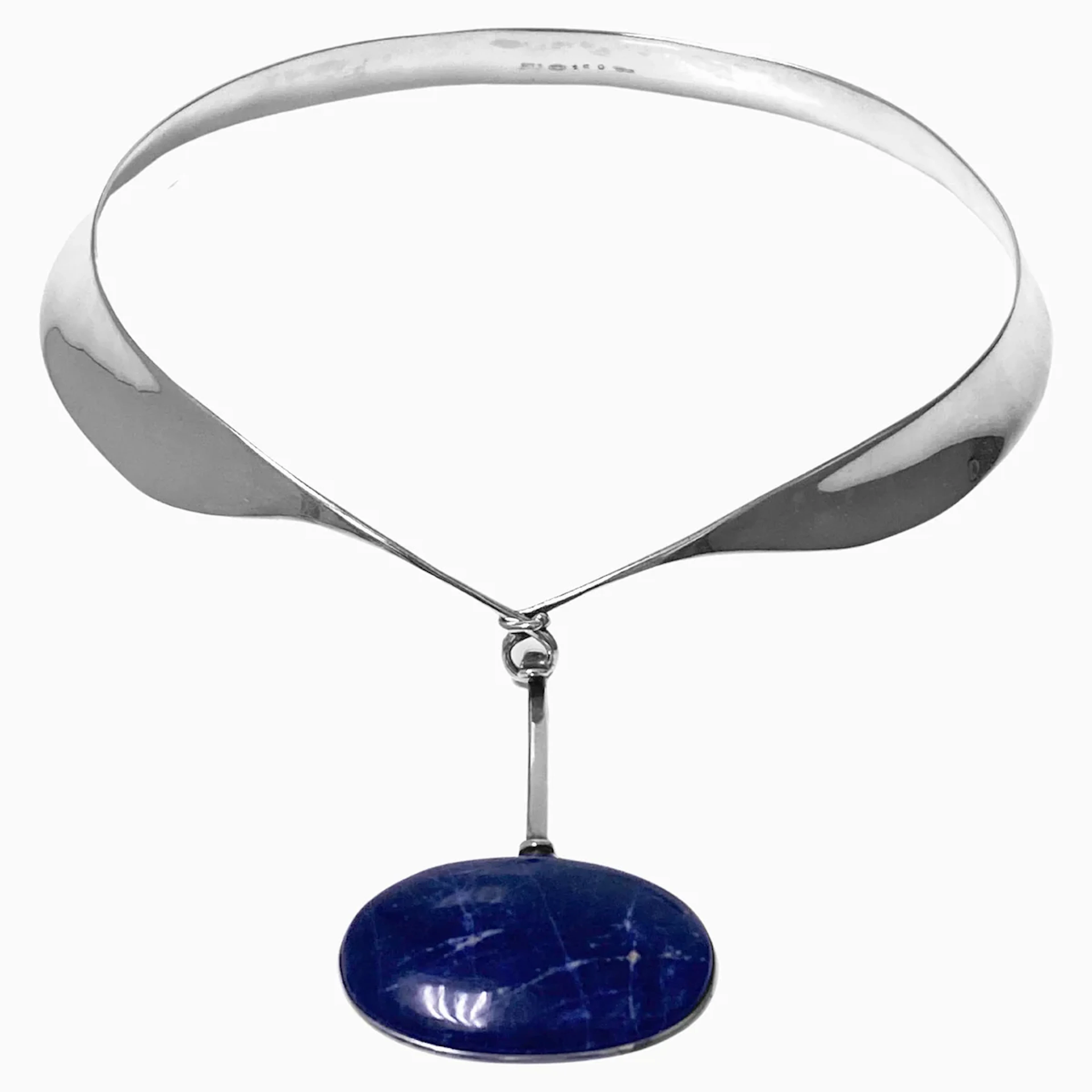 Georg Jensen Torun Sodalite Necklace Denmark C.1975