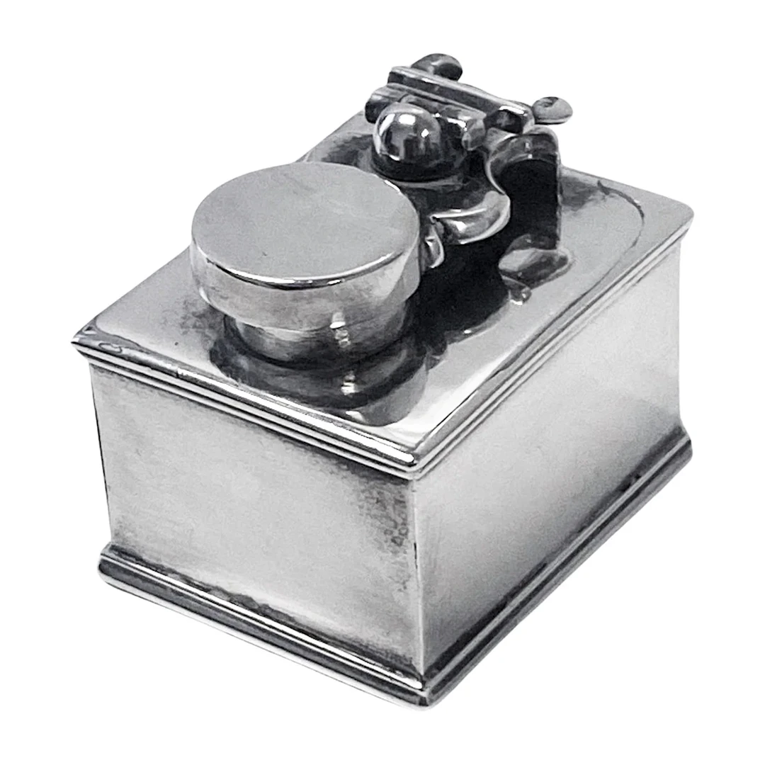 Georgian Silver travelling Inkwell London 1814