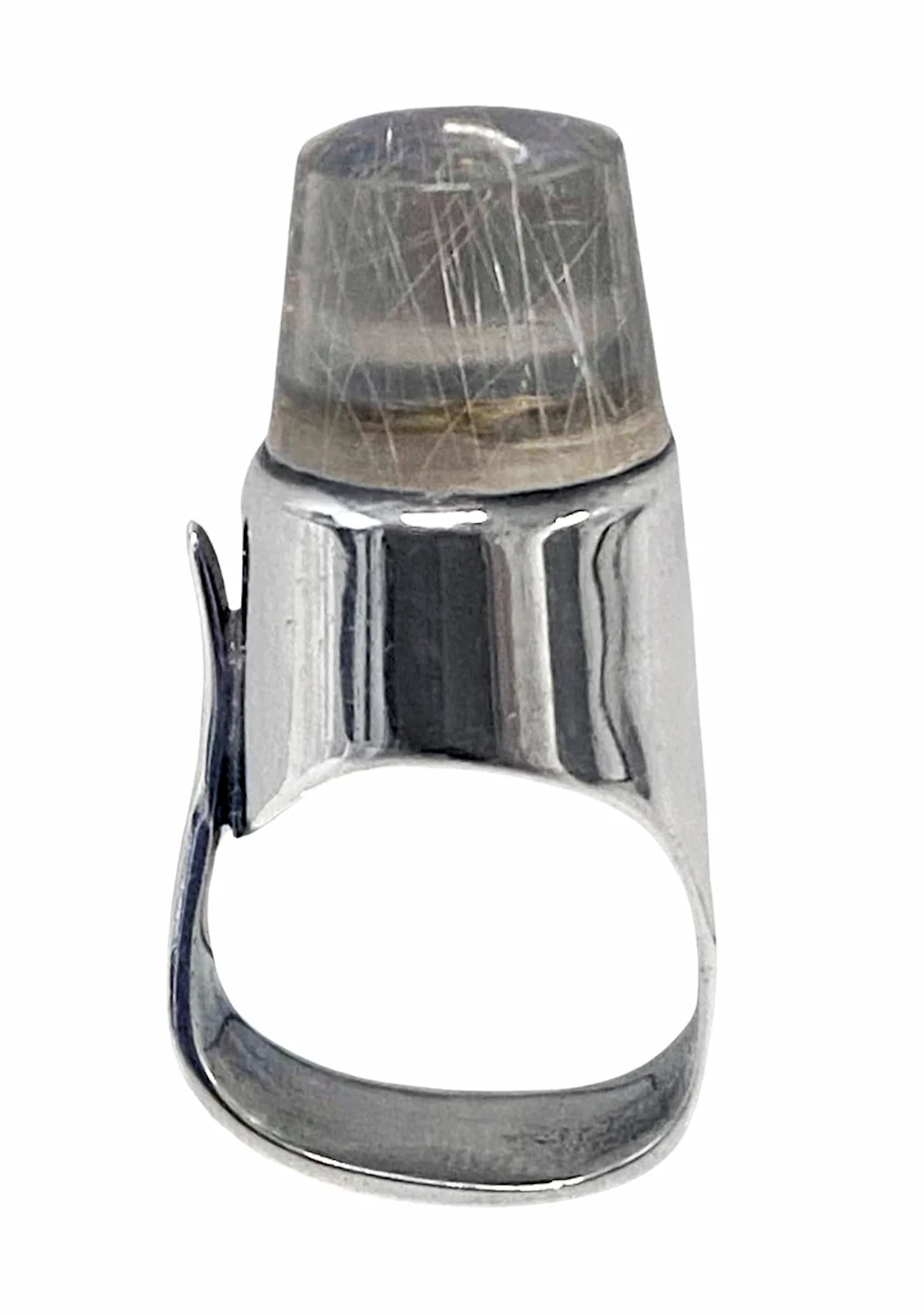 Georg Jensen Vivianna Torun Sterling Silver Rutilated Quartz Ring No. 151