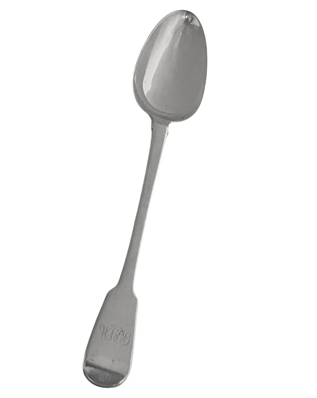 Antique Georgian Silver Serving Spoon, London 1818 William Eley and