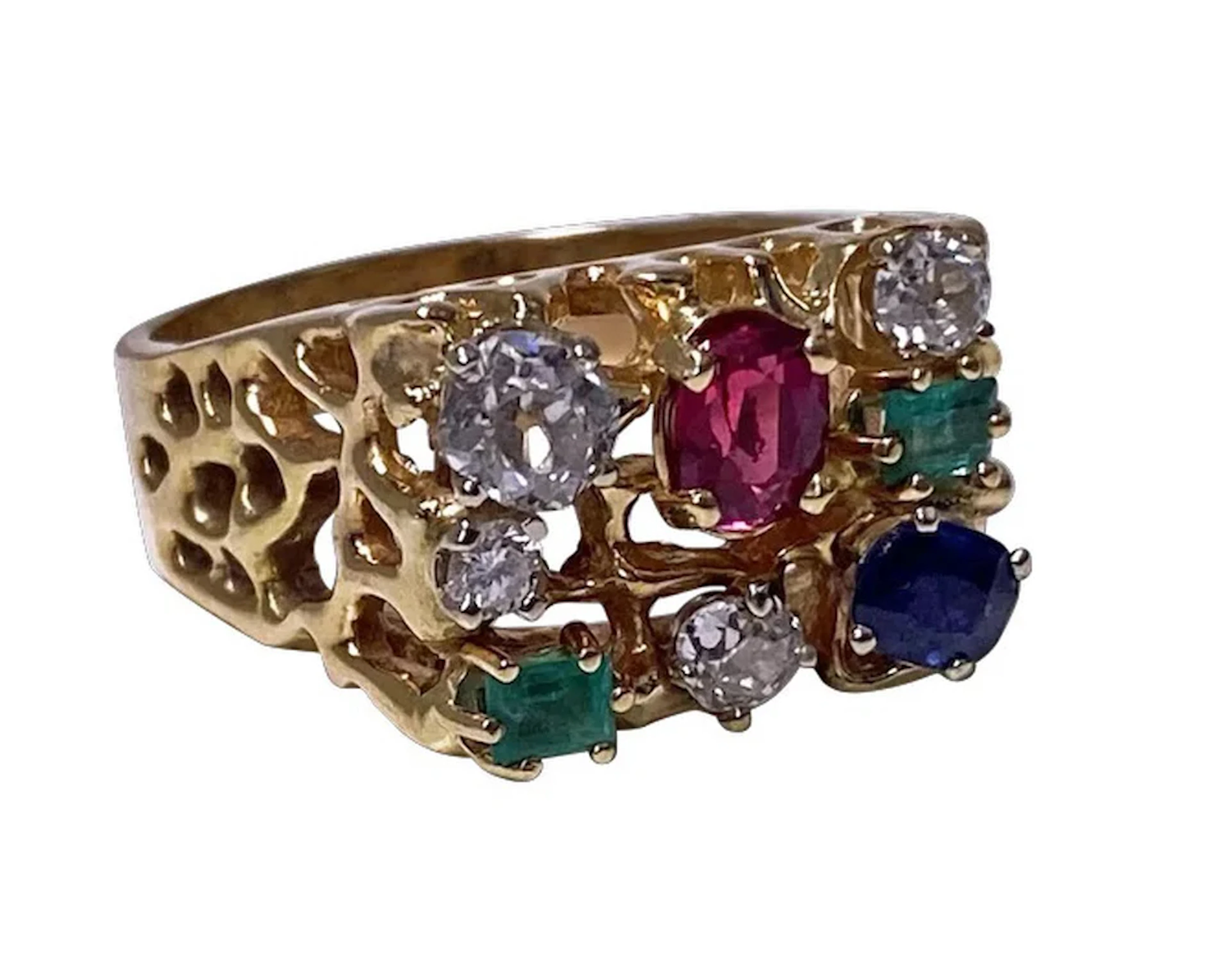 1960’s Gentleman's Gold and Gemstone Ring