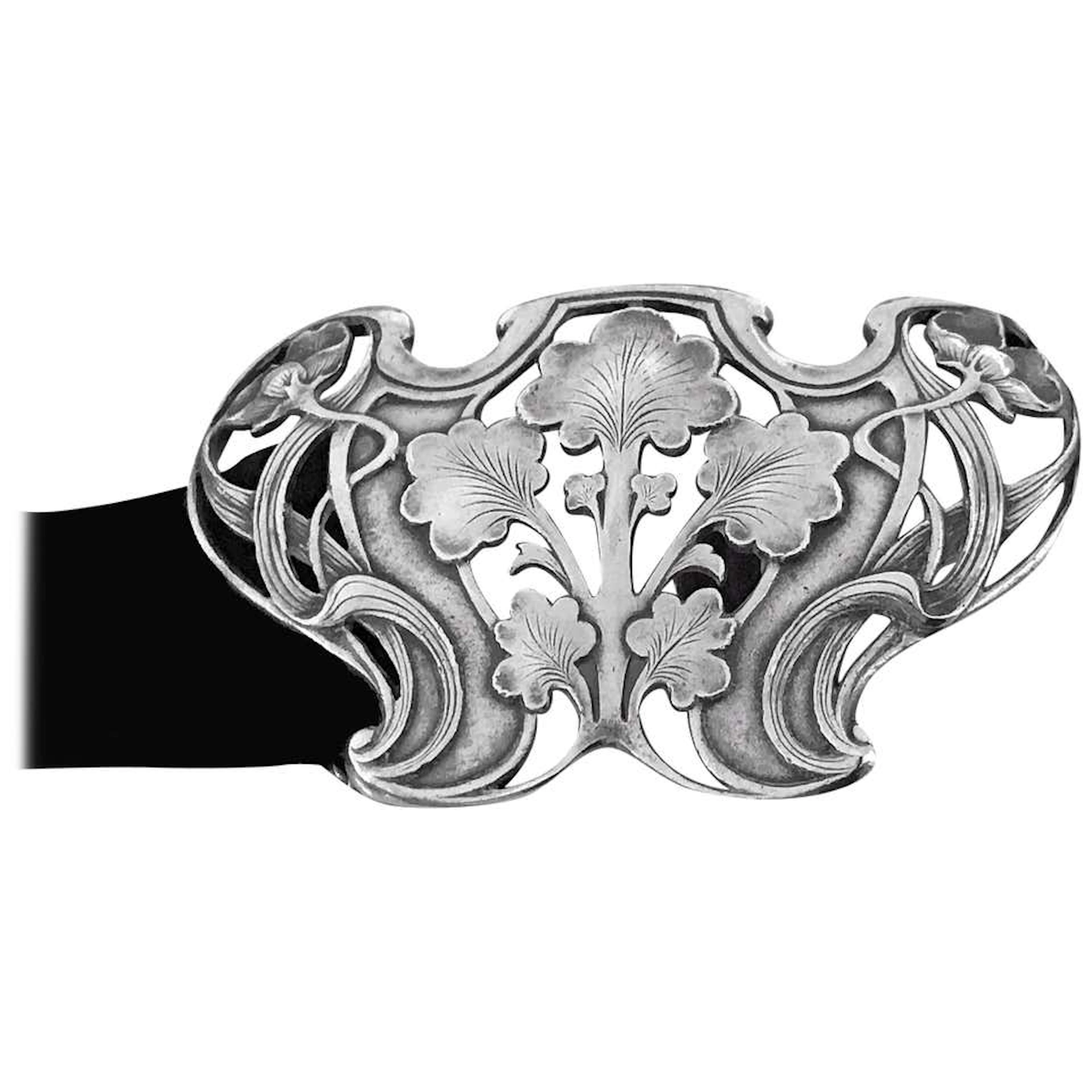 Gorham Art Nouveau Sterling Buckle, 1902