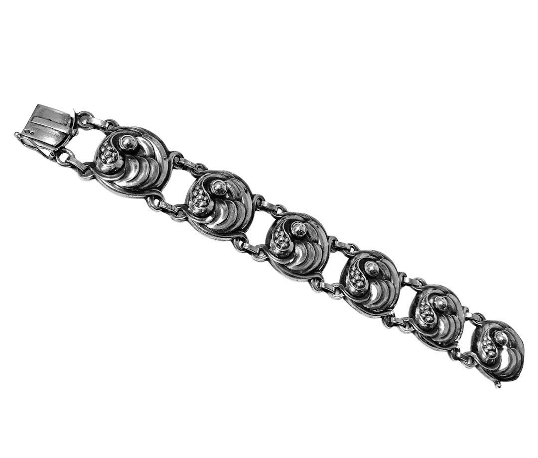 Georg Jensen Sterling Silver Link Bracelet, No.19, Denmark 1933-44
