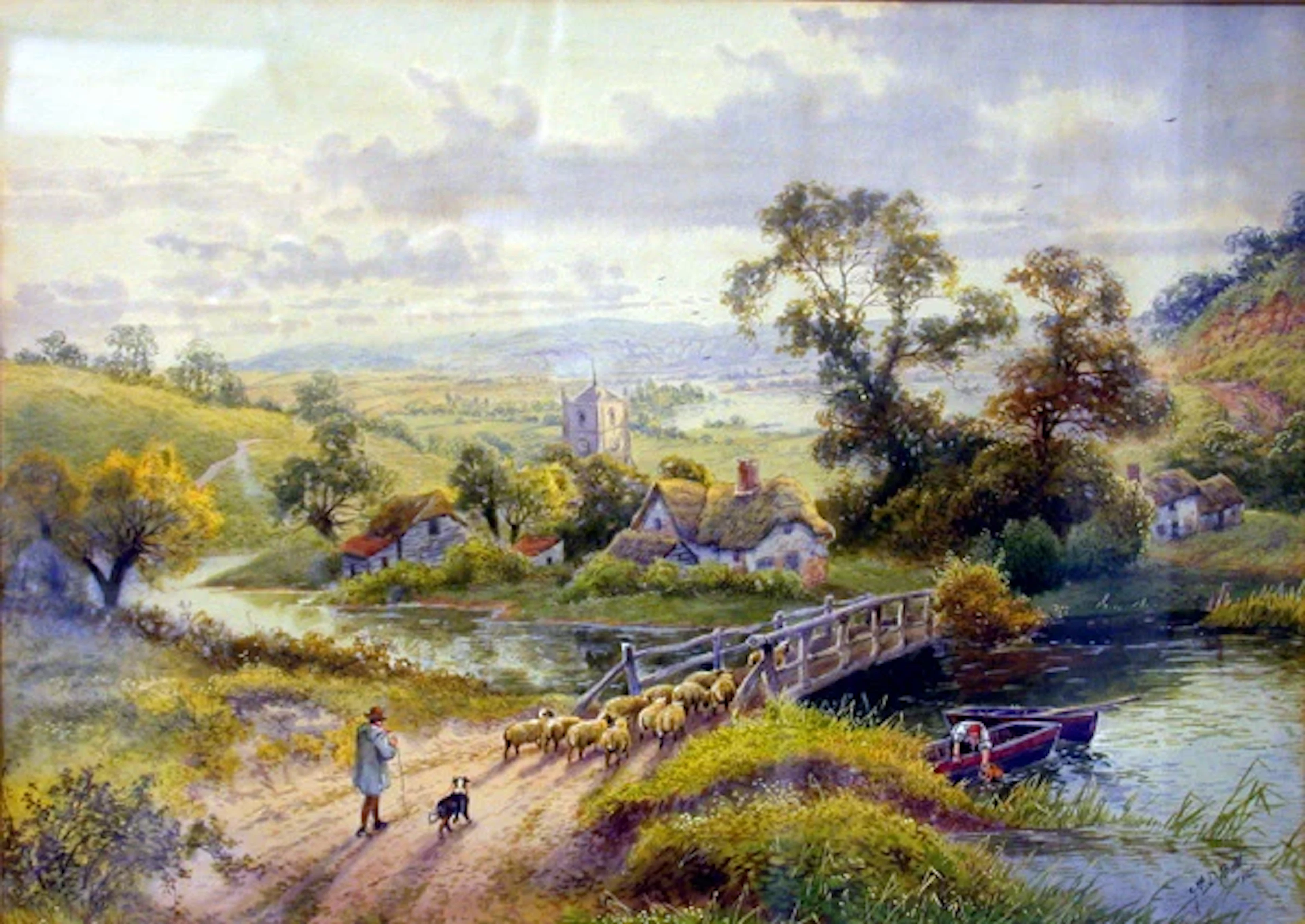 A D Bell R.B.A., landscape, `In Sussex’ signed 'A. D. Bell' and dated 1926