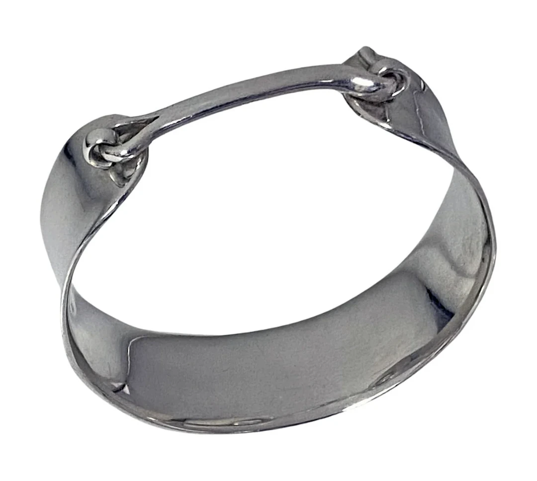 Vivianna Torun rare Sterling Silver Cuff Bangle C.1960
