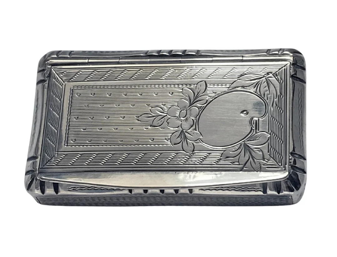 Antique French Silver Artist Palette Box Paris C.1890 Adolphe Frontin