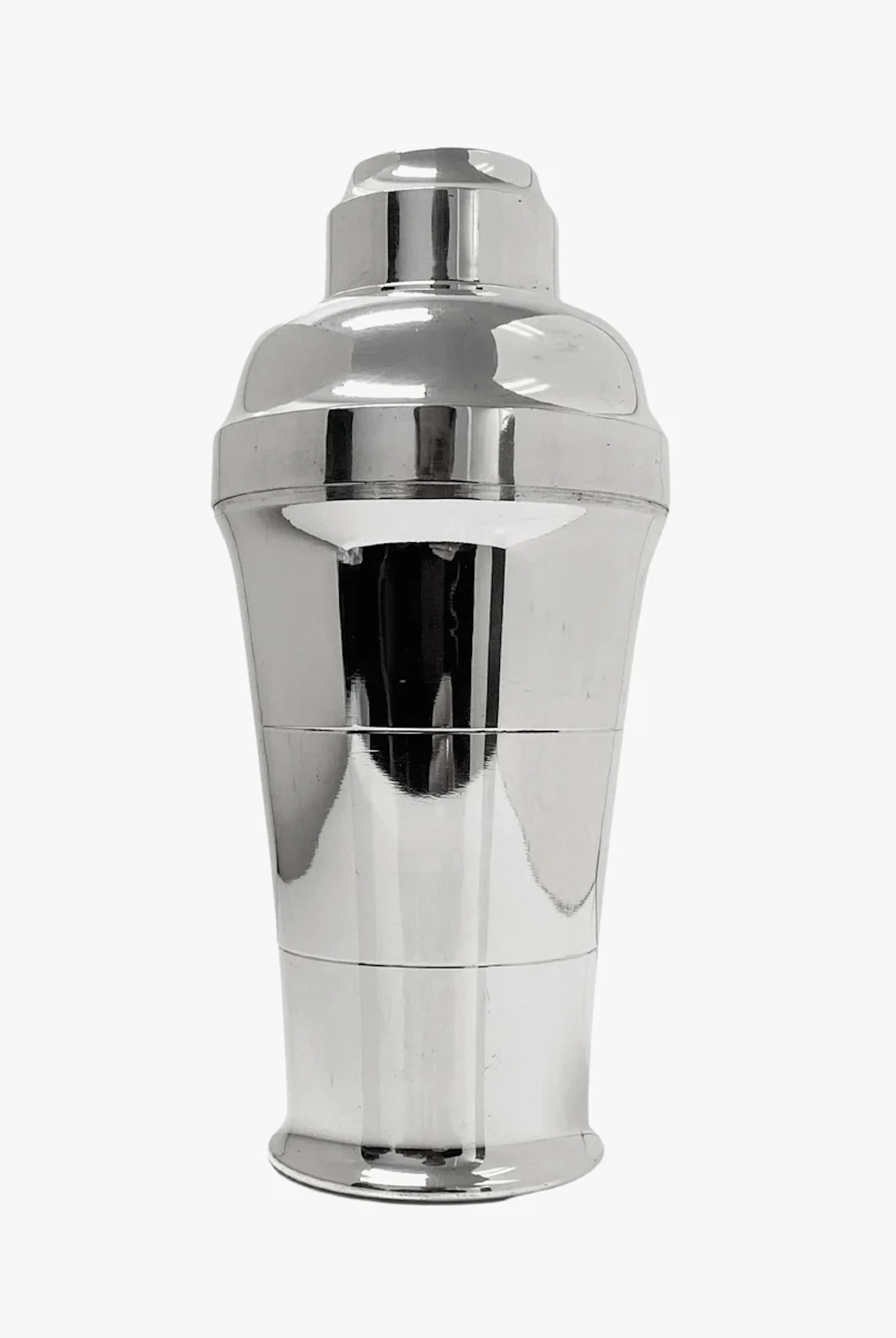 Art Deco French Cocktail Shaker silver plate France C.1935