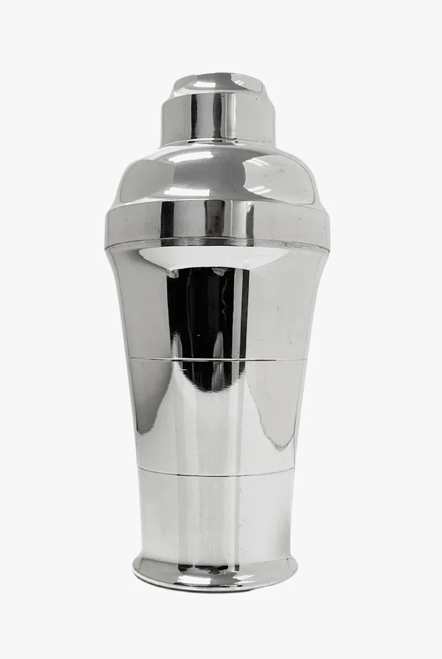 Art Deco French Cocktail Shaker silver plate France C.1935
