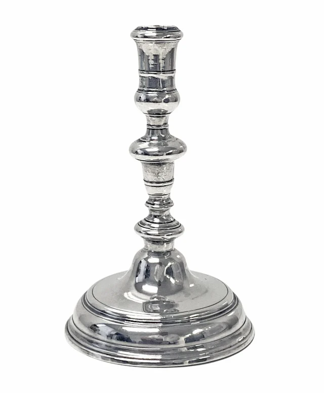 Queen Anne silver taperstick London 1704 Richard Syngin (Syng)