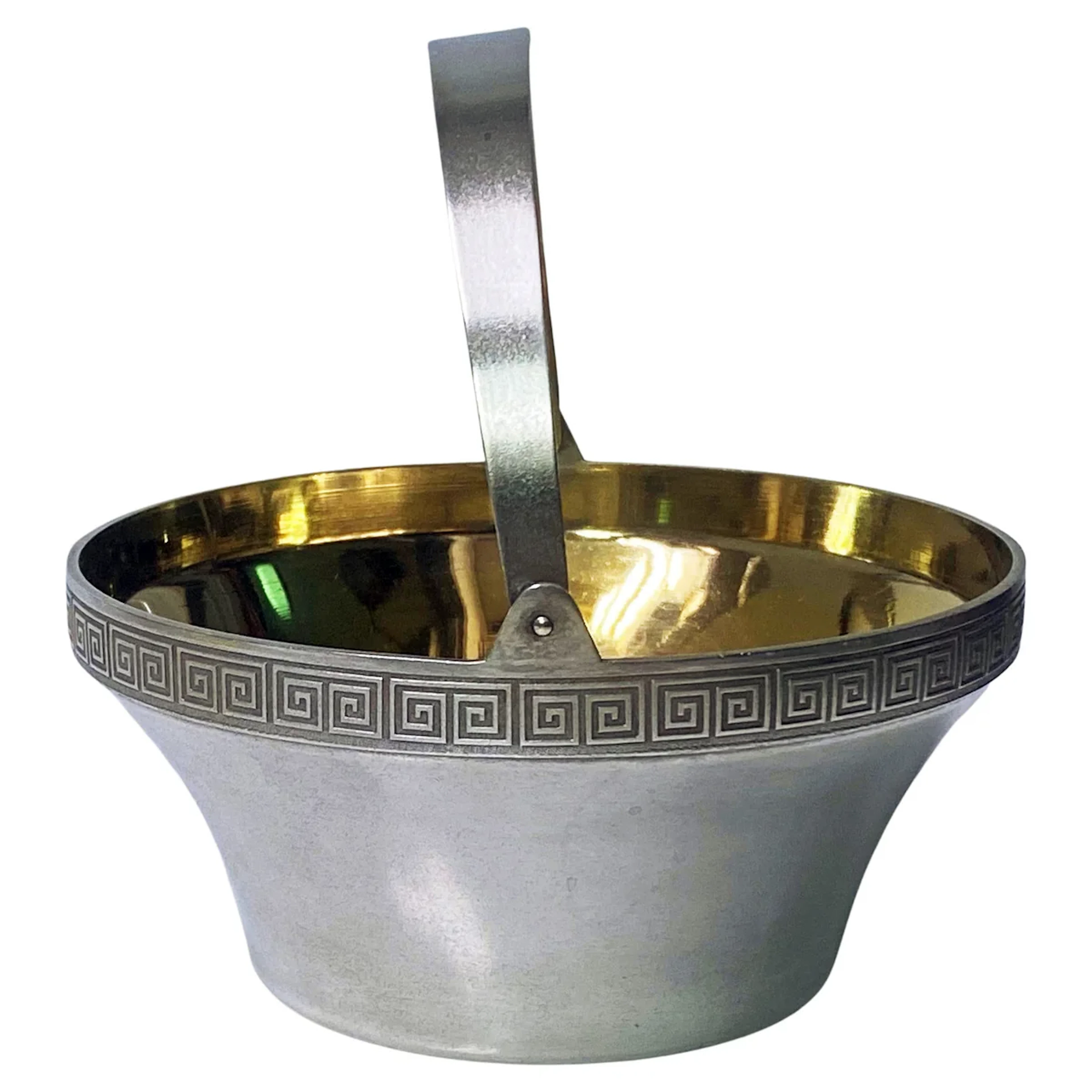 Russian Silver Basket C. 1940.