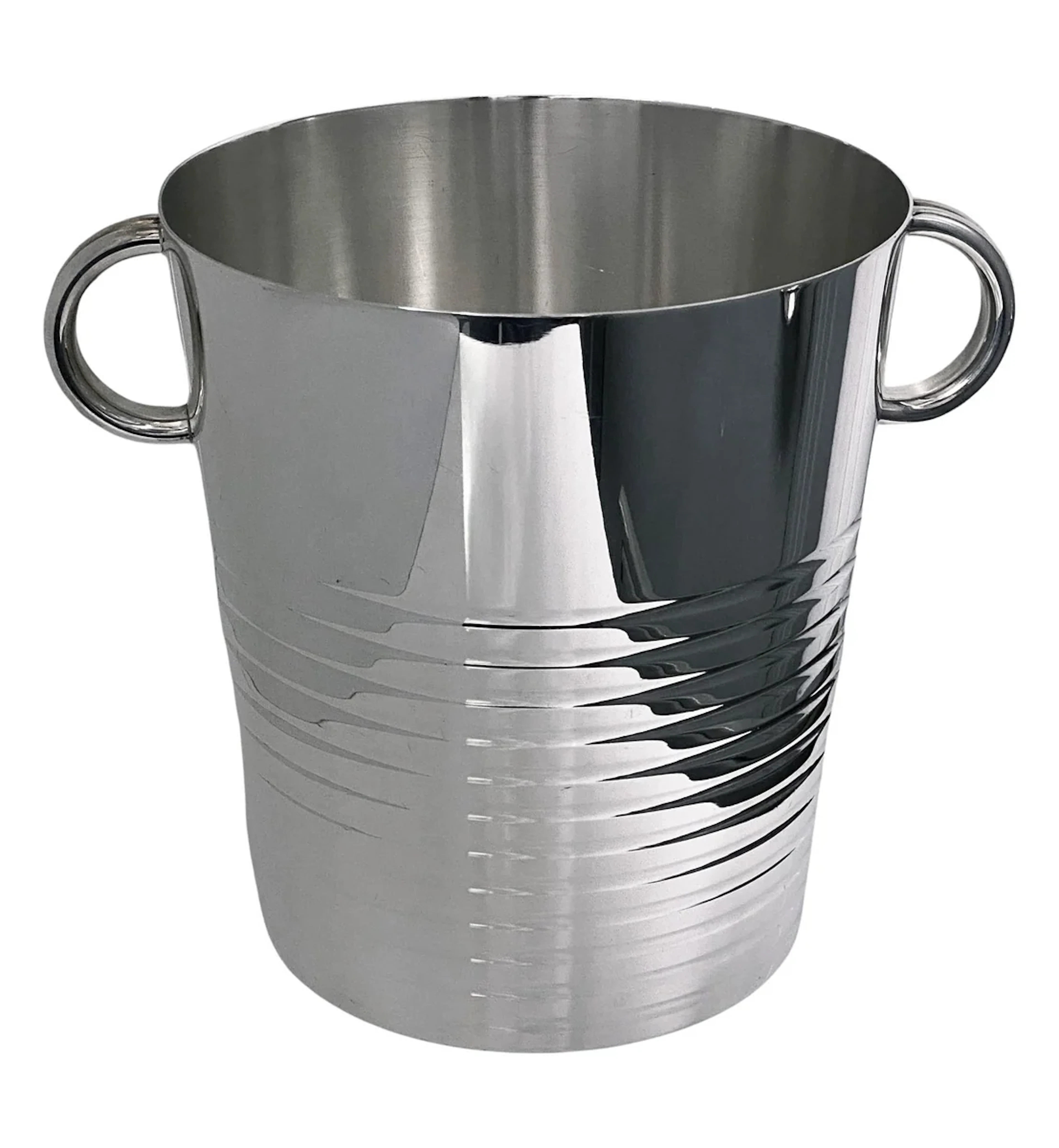 Christofle Art Deco Luc Lanel design Champagne Wine Bucket Cooler, C.1940
