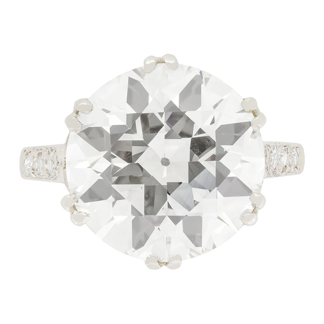 Art Deco 6.00ct Diamond Solitaire Ring, c.1920s