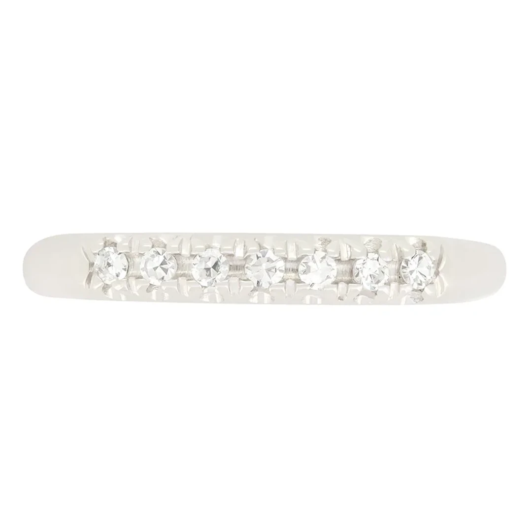Late Deco 0.14ct Diamond Seven Stone Ring, c.1940s