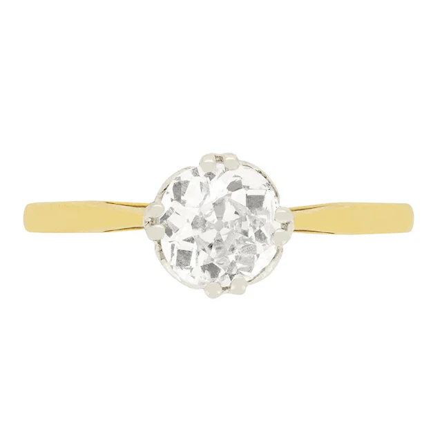 Edwardian 0.68ct Diamond Solitaire Ring, c.1910s