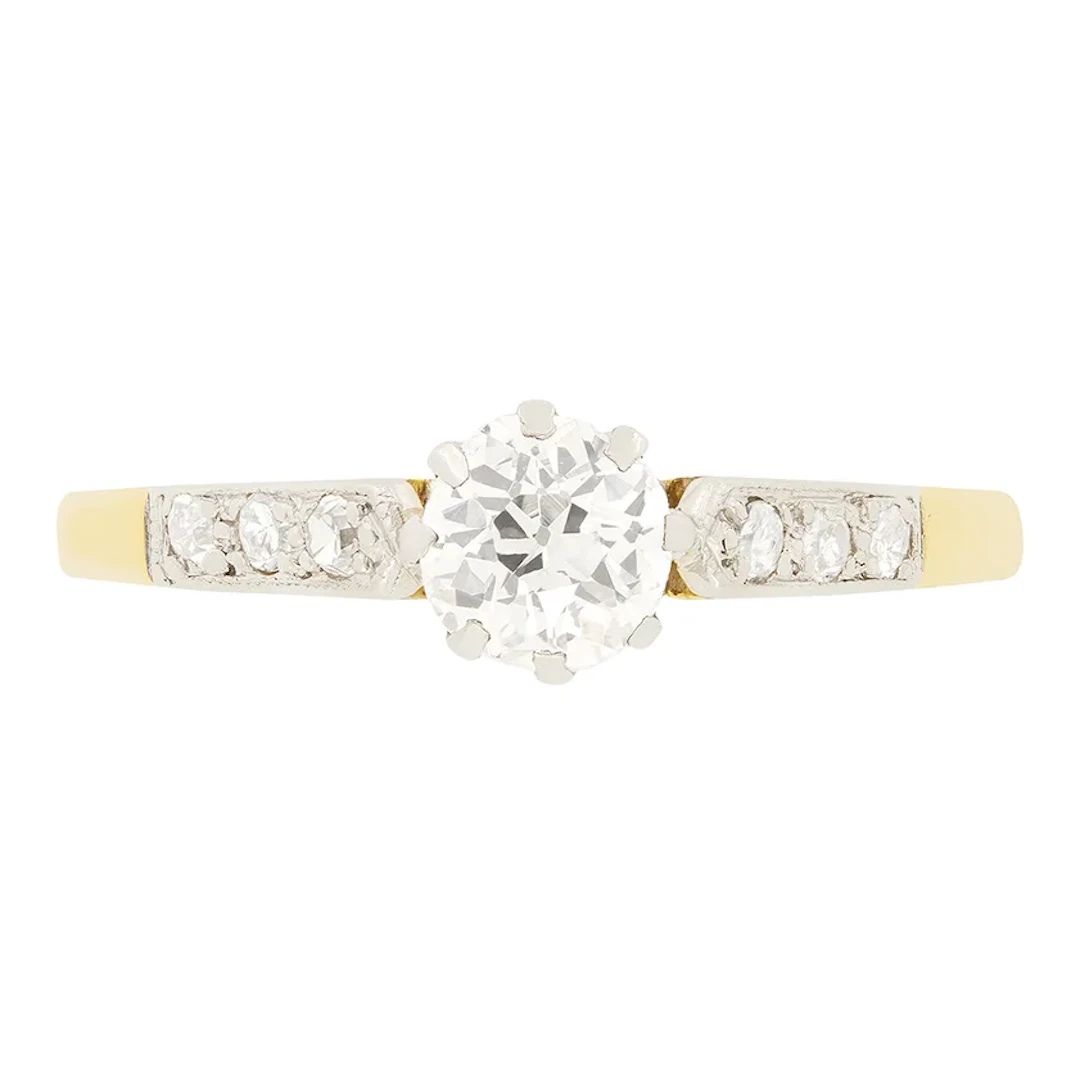 Edwardian 0.50ct Diamond Solitaire, c.1910s