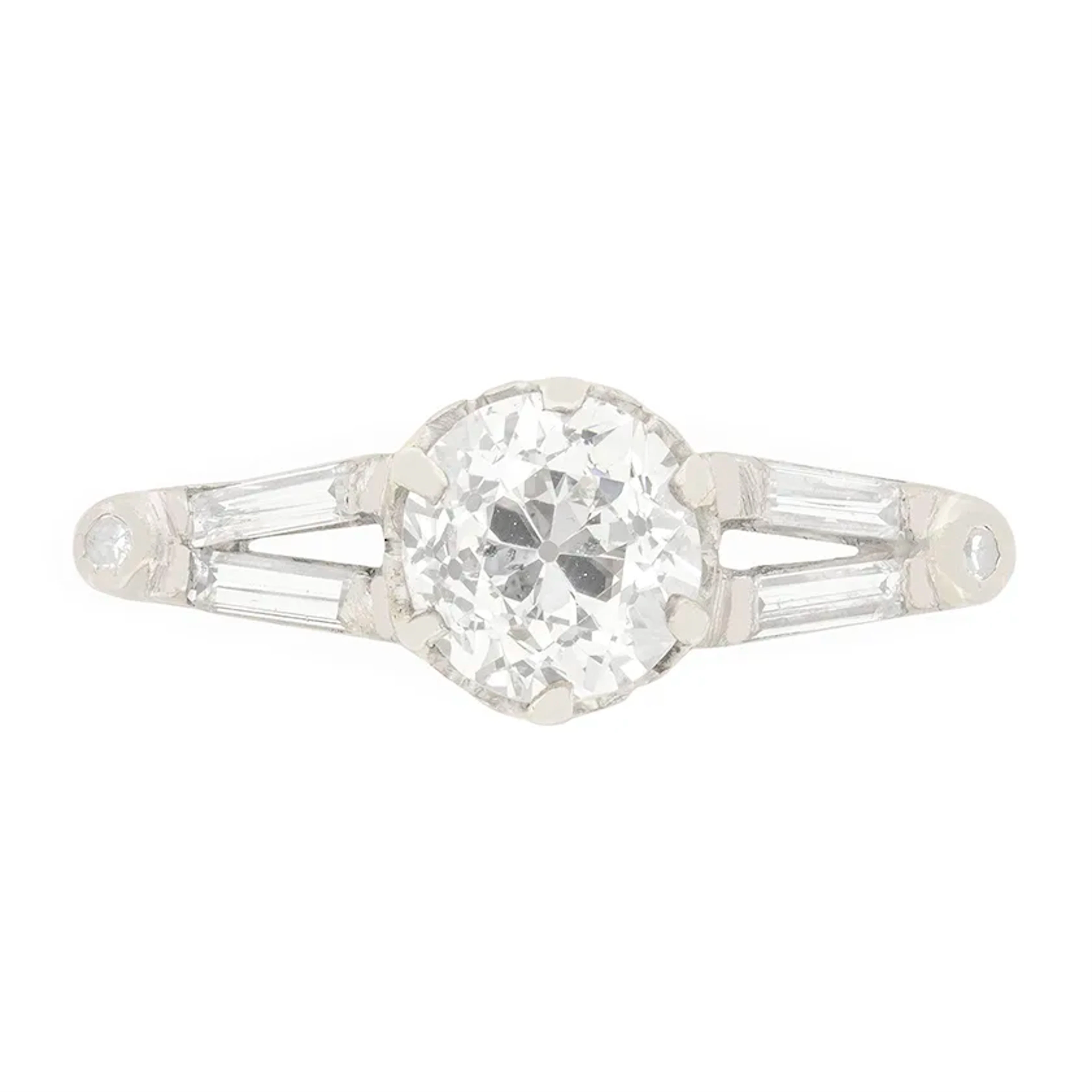 Art Deco 1.01ct Diamond Solitaire Engagement Ring, c.1920s