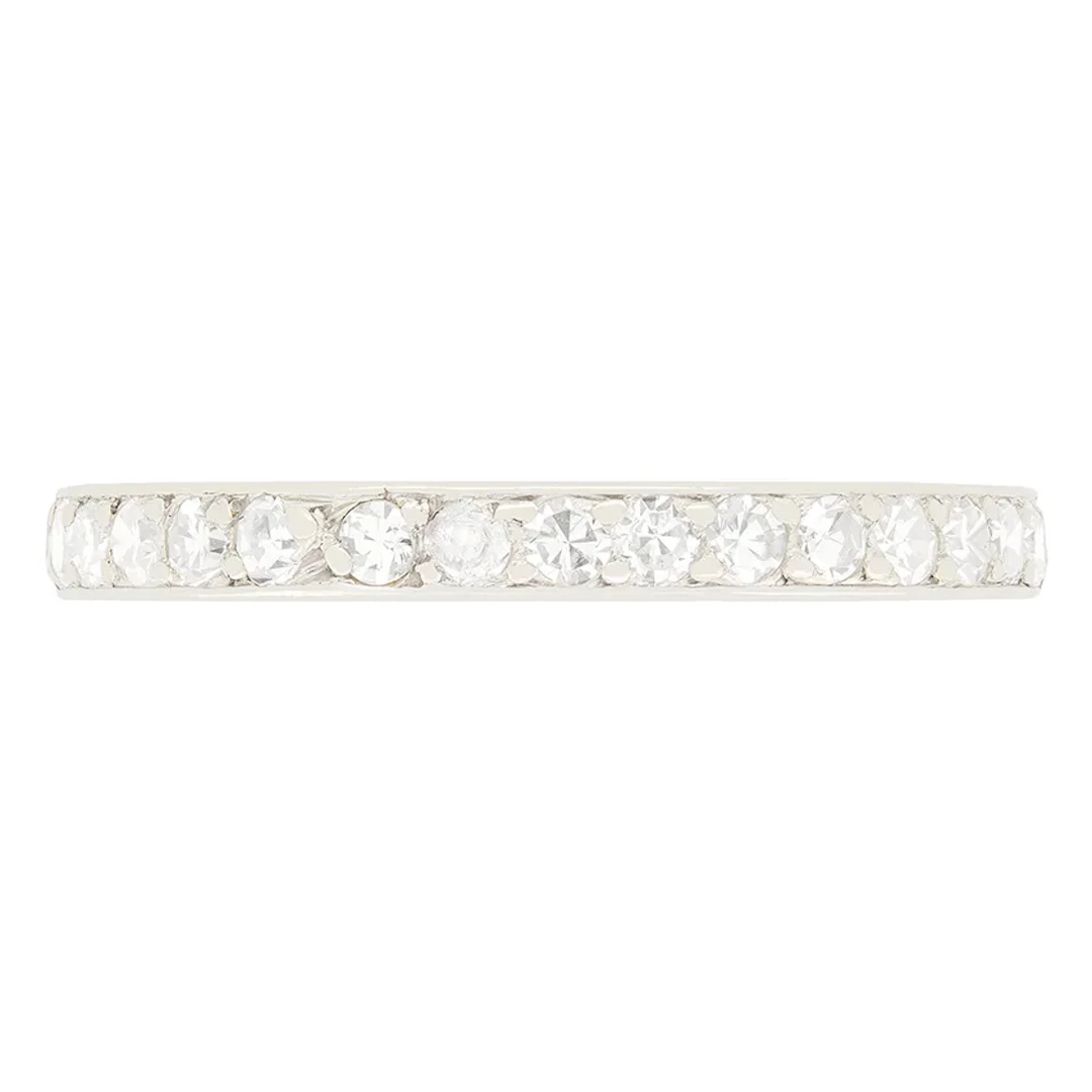 Art Deco 0.96ct Diamond Full Eternity Ring, c.1920s