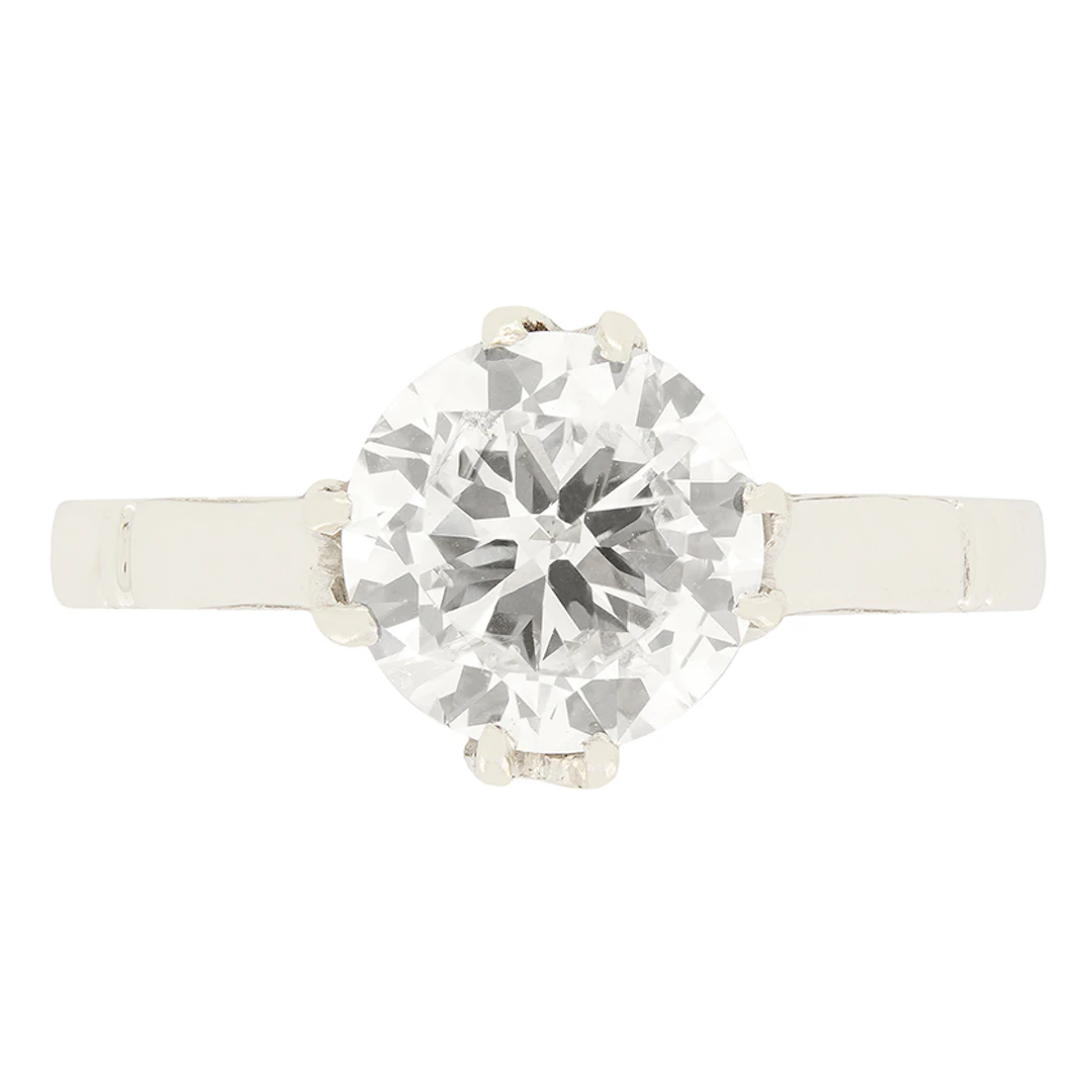 Art Deco 1.30ct Diamond Solitaire Ring, c.1920s