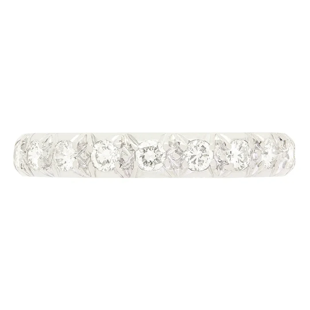 Late Deco 0.76ct Diamond Full Eternity Ring, c.1940s