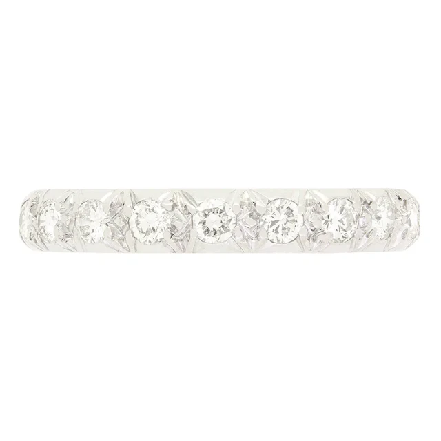 Late Deco 0.76ct Diamond Full Eternity Ring, c.1940s